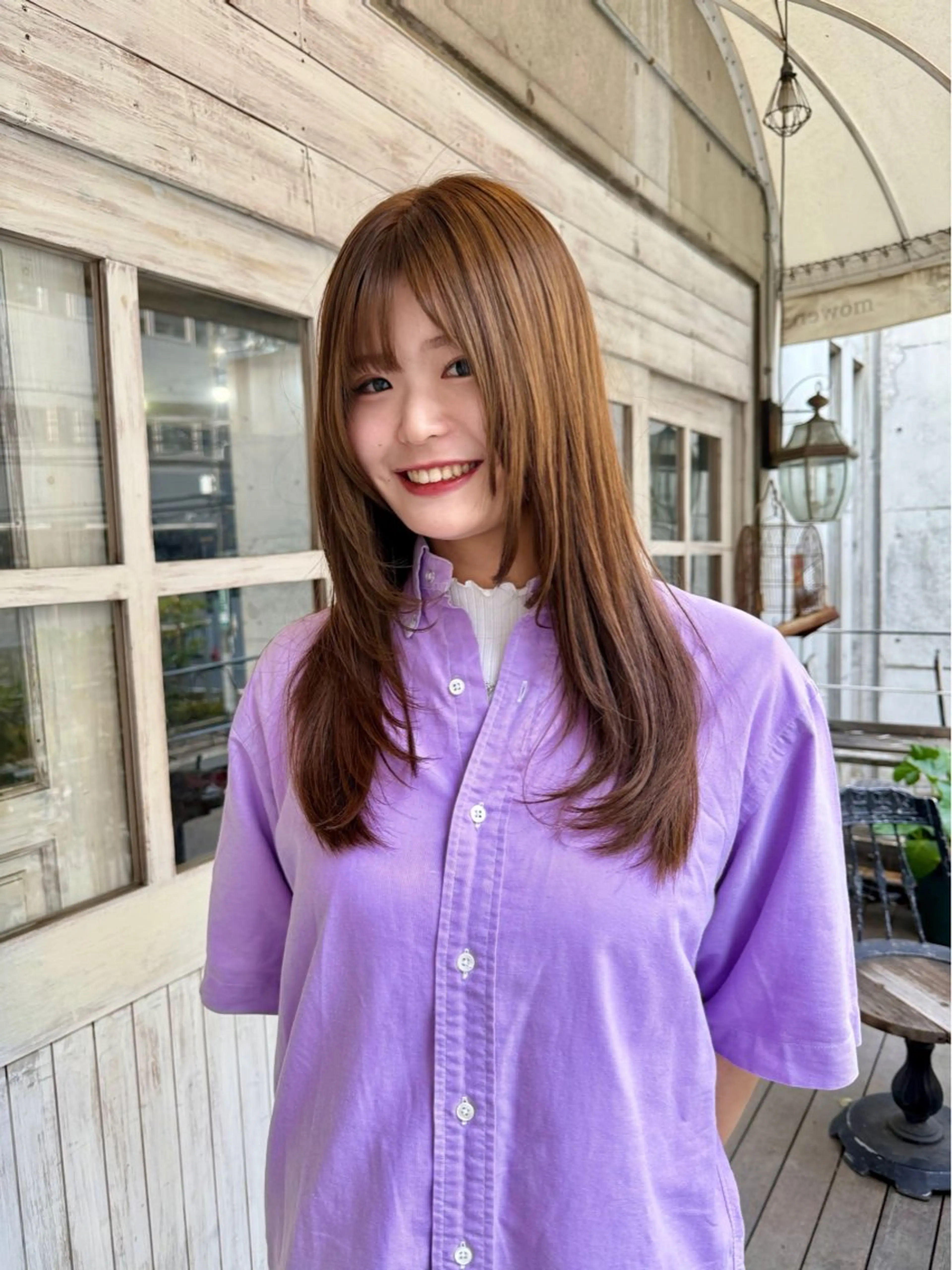 ロング カラー メンズ ベージュカラー オリーブベージュ ヘアカラー トリートメント 艶髪/ハイトーン /masami🩵のヘアスタイル