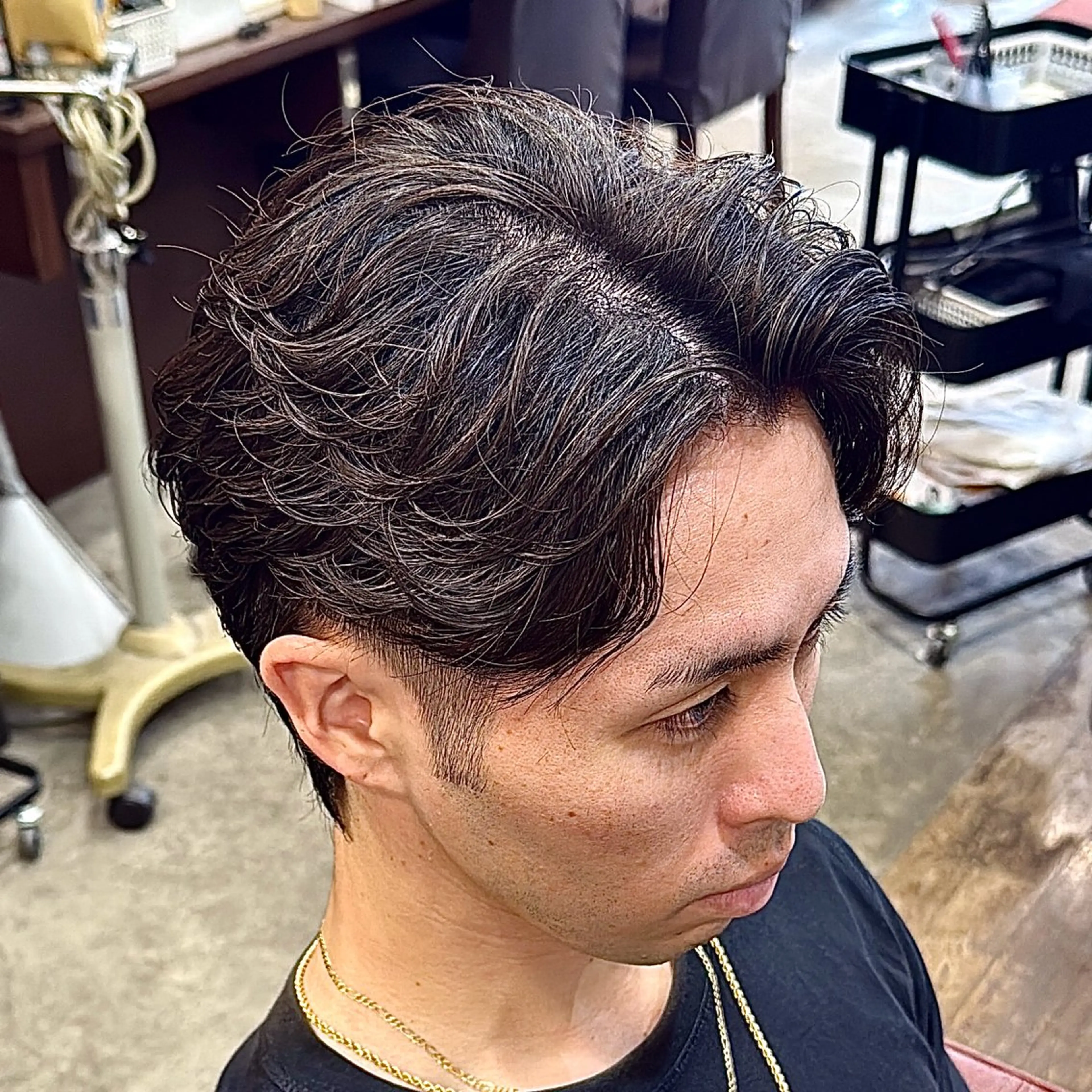 パーマ メンズ カット パーマ スペインカール/ サーフカール/RYUのヘアスタイル