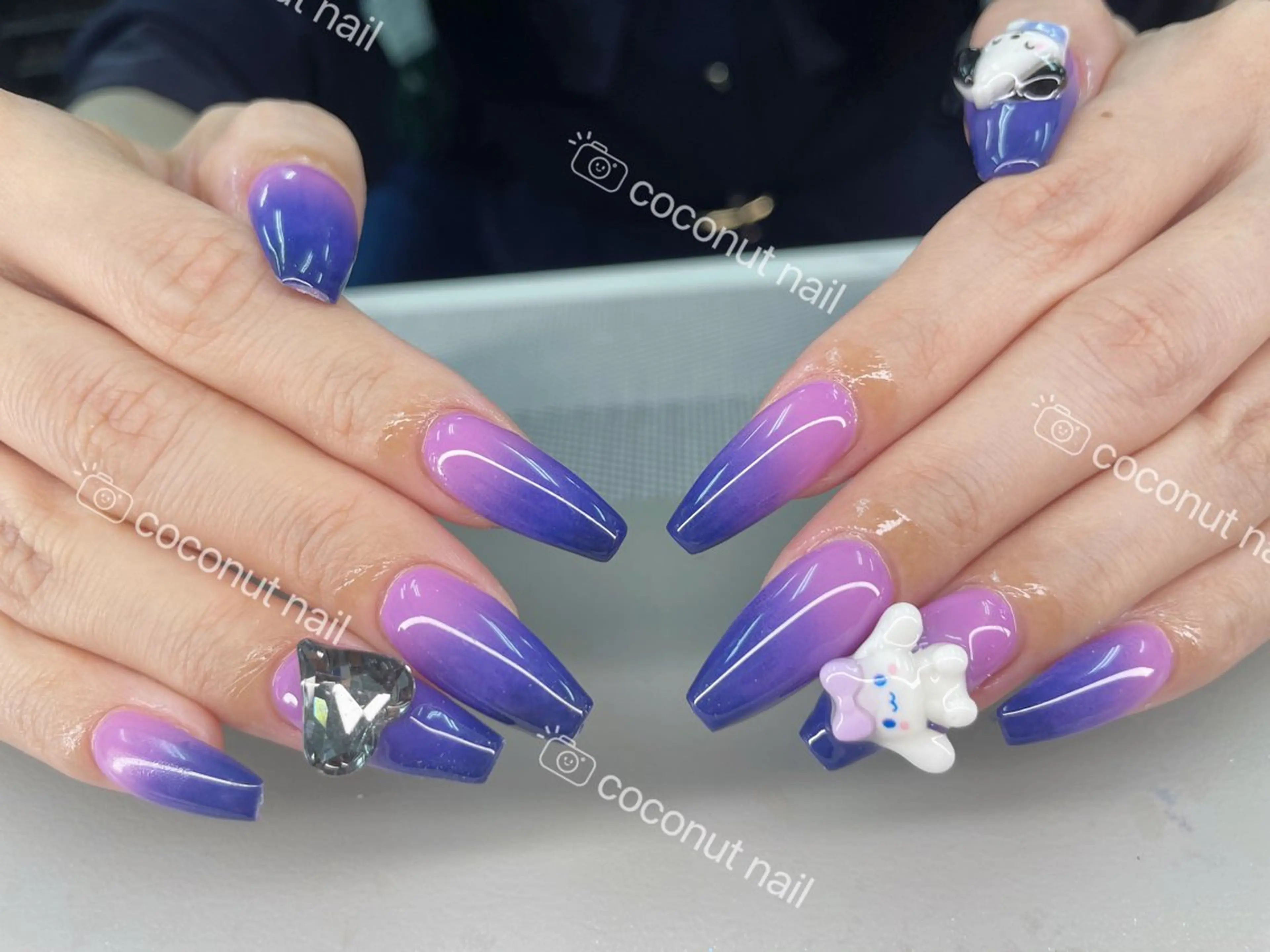 ネイル ハンドネイル 神田 ココナッツのネイルデザイン