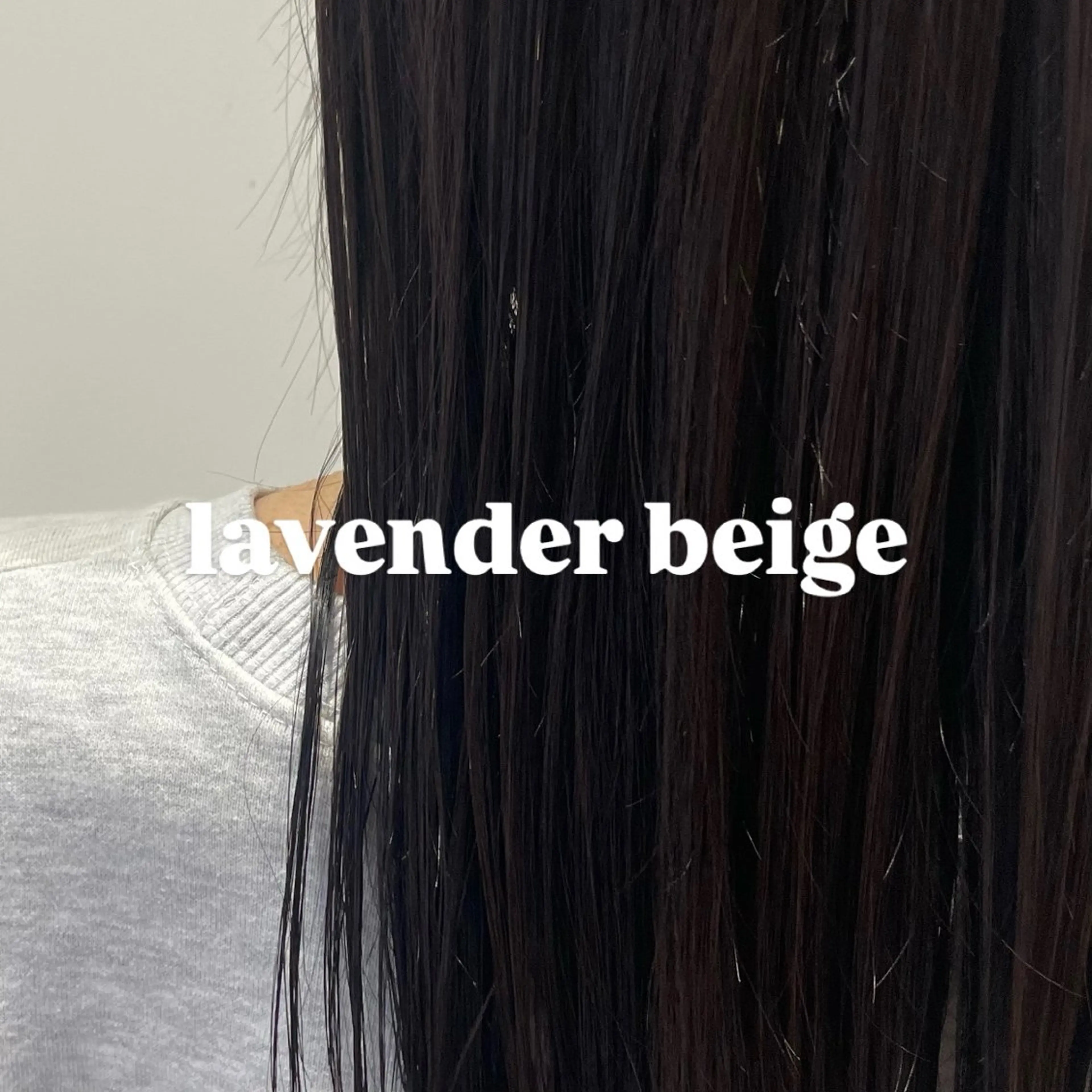 ロング カラー ベージュカラー ブリーチ 透明感カラー ラベンダーカラー ラベンダーベージュ ちほ /ボブスタイルのヘアスタイル