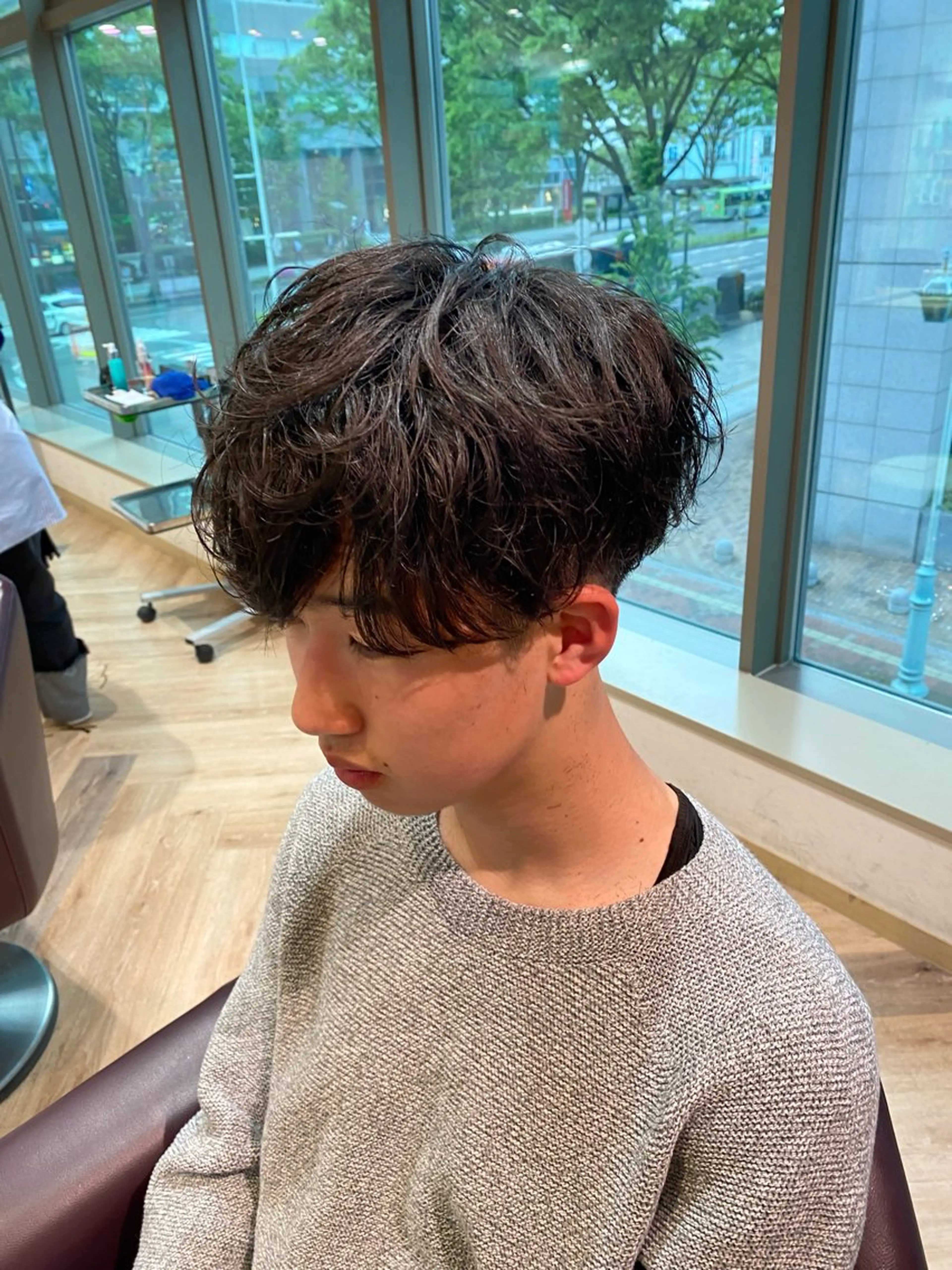 メンズ メンズ特化/フェザー /パーマ/伊勢元のヘアスタイル