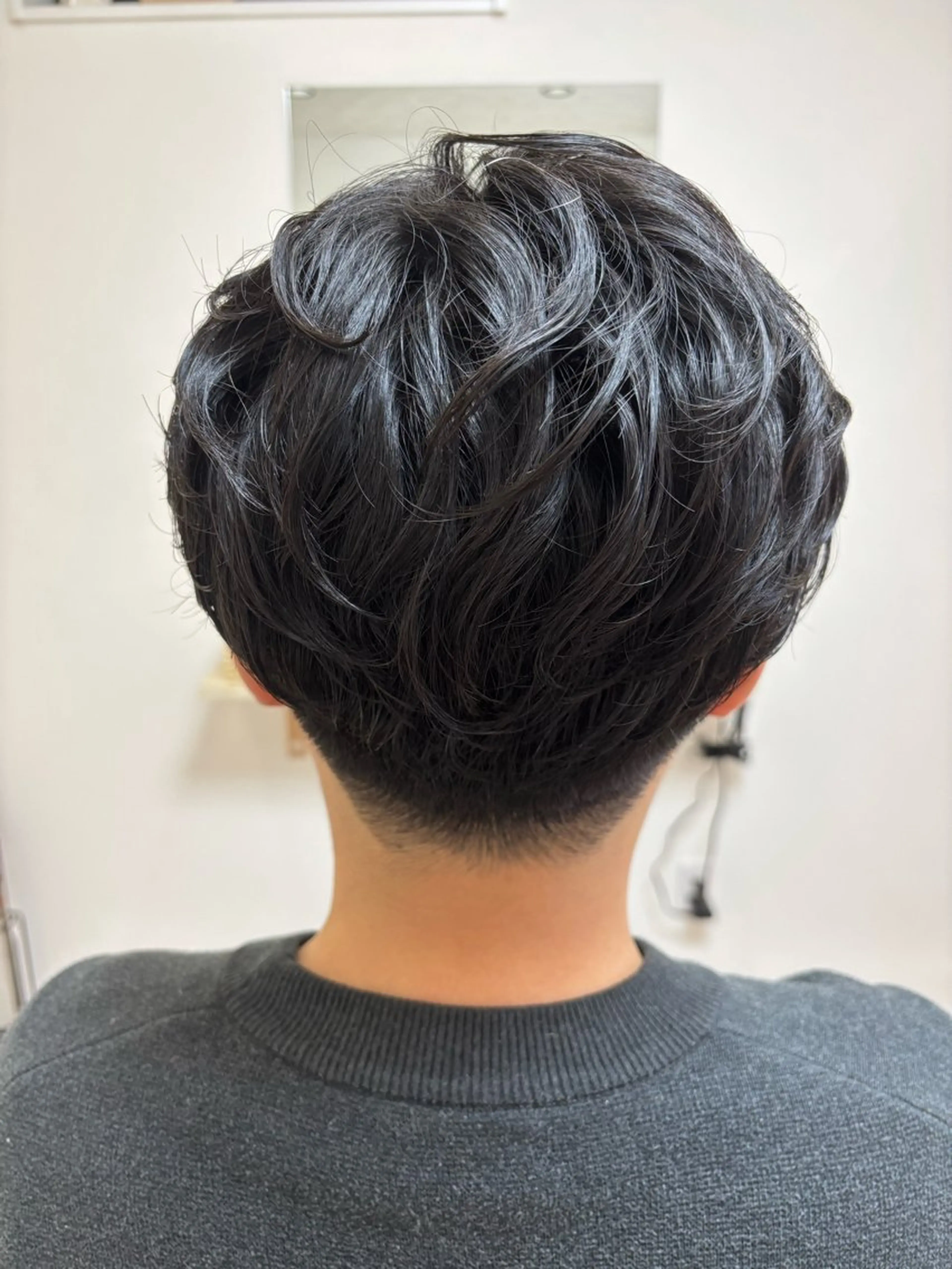 パーマ メンズ センターパート フェザーパーマ メンズパーマ カット パーマ akane/大和田 駅/ Garanceのヘアスタイル