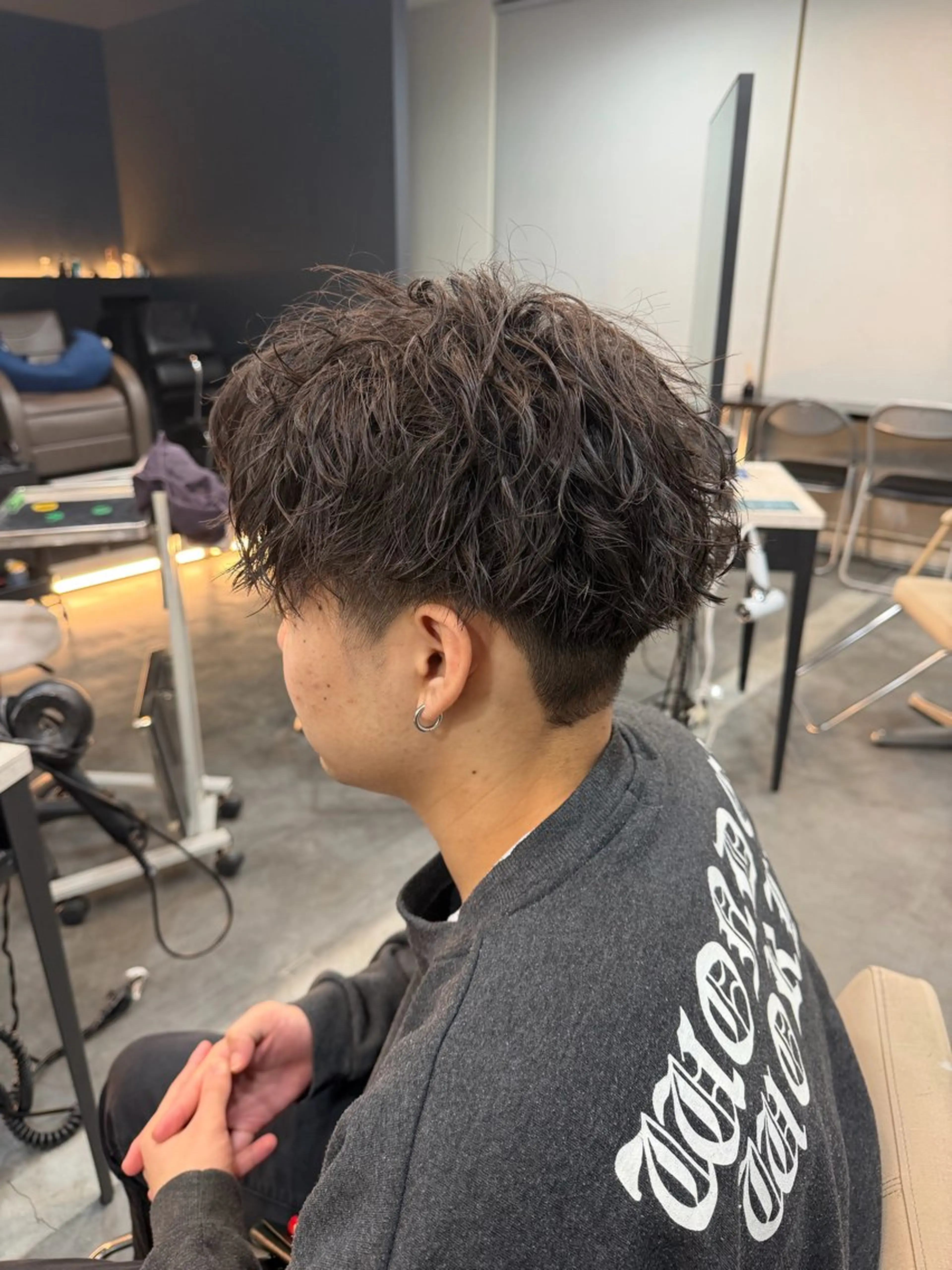 パーマ メンズ パーマ 鶴井 地のヘアスタイル