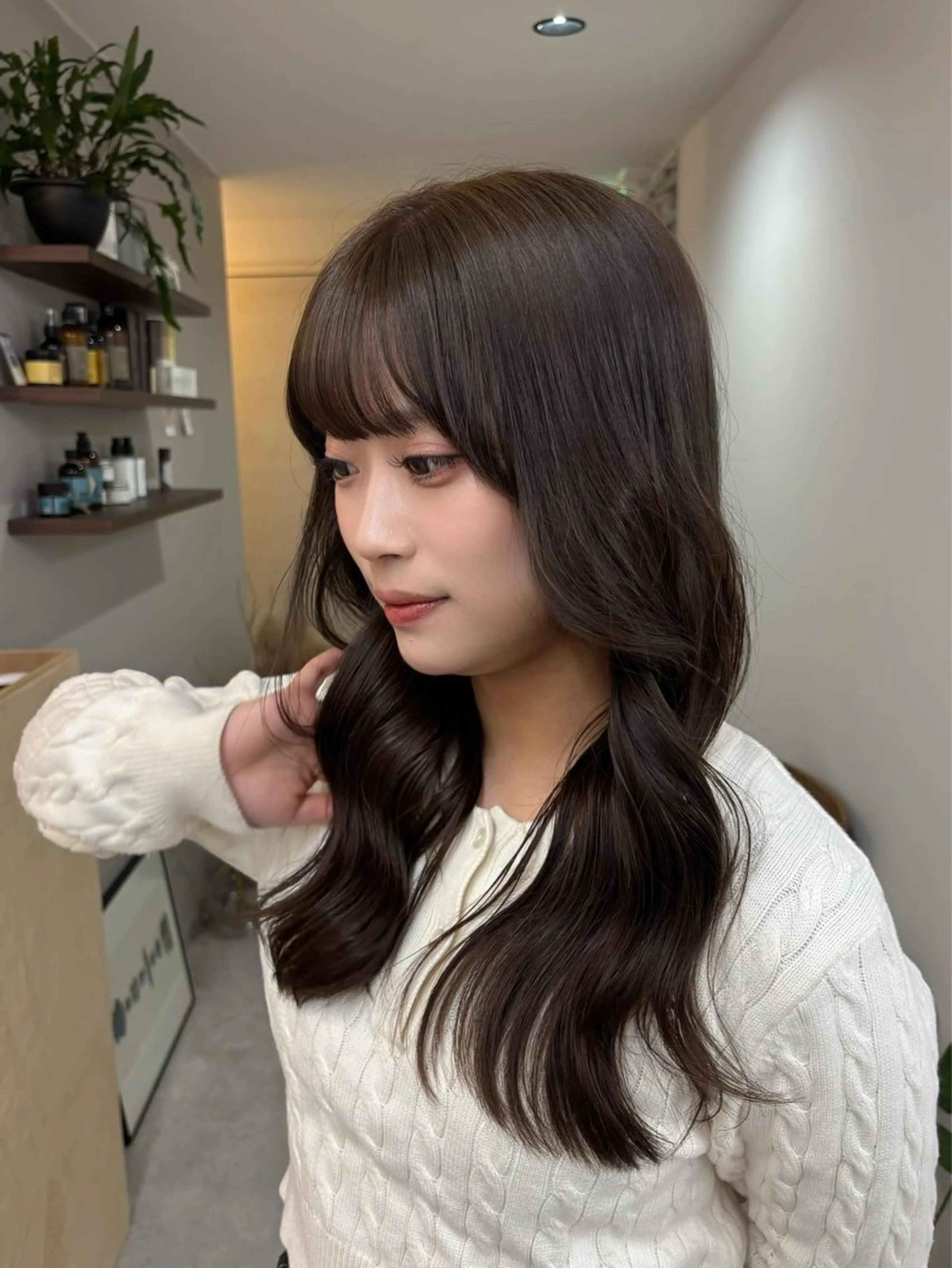 セミロング カラー ヘアカラー 權軒 真尋 /モデル様募集中のヘアスタイル