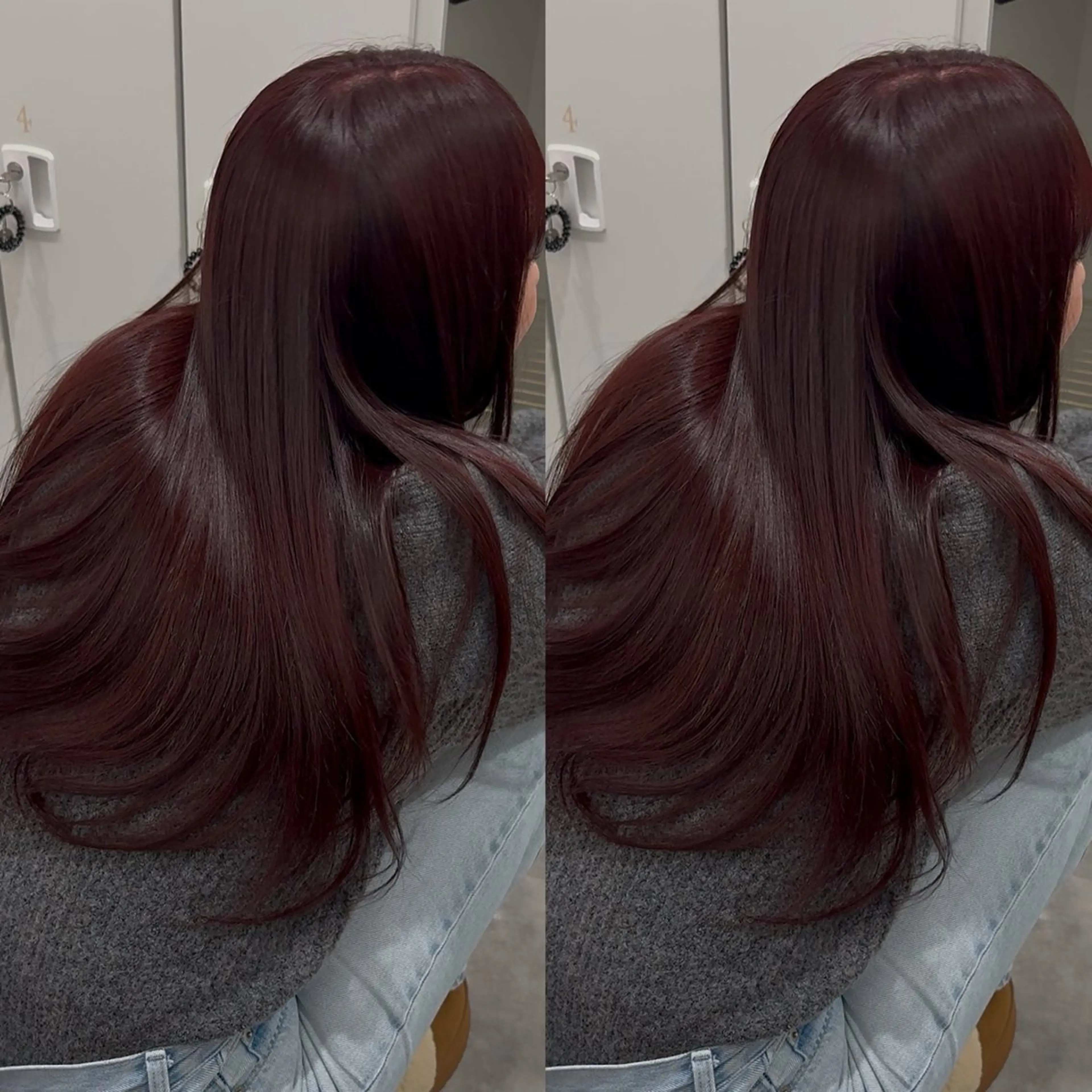 ロング カラー ブリーチ ブリーチなしカラー ピンクカラー 韓国風ヘア ヘアカラー トリートメント 🍒暖色🍒ブリーチ なしカラー/たくみ。のヘアスタイル