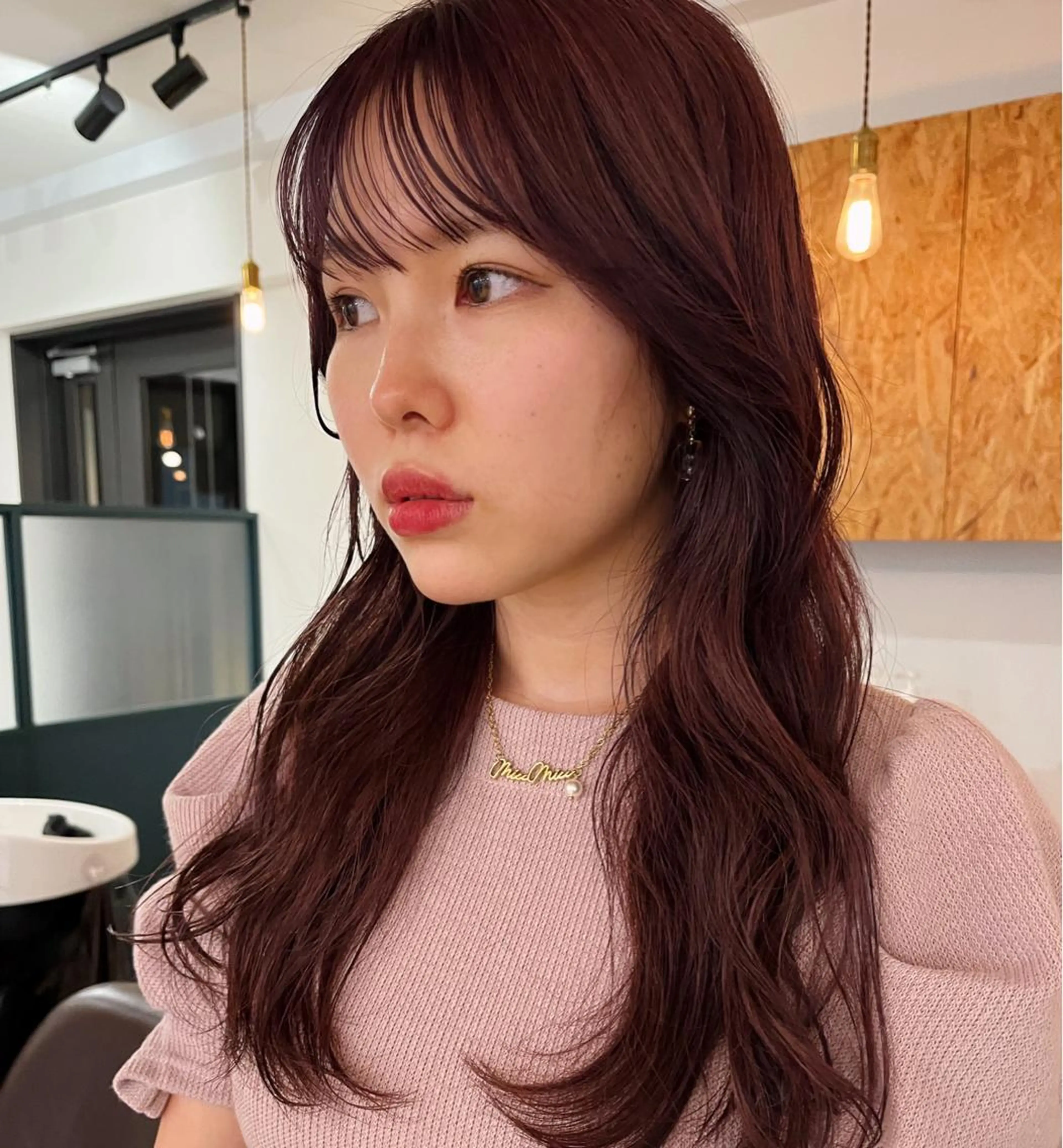 ロング カラー ラベンダーカラー ピンクカラー ピンクラベンダー 暖色/パーマ 🌼クニトウメイのヘアスタイル