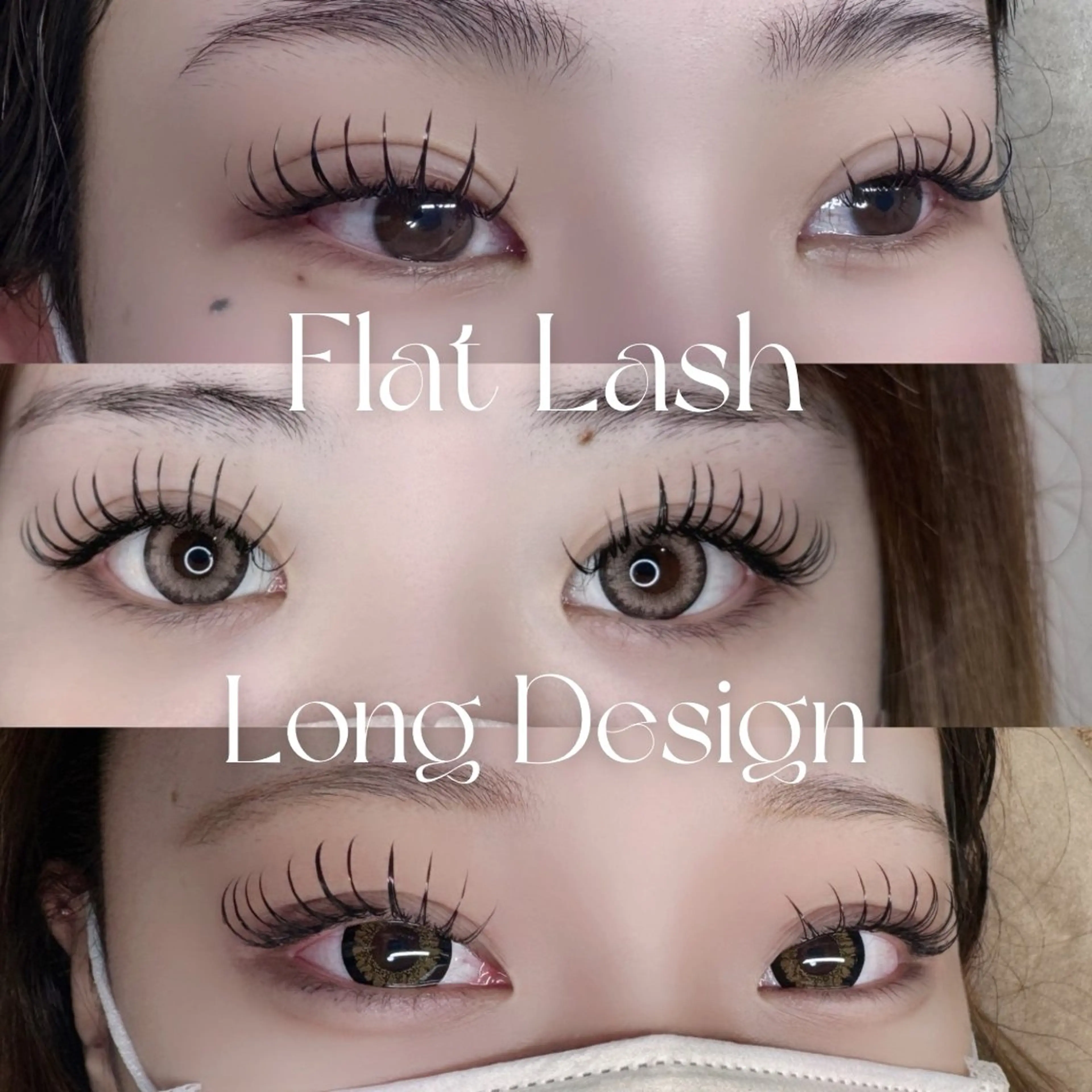 マツエク・マツパ フラットラッシュ eye salon markのマツエク・マツパデザイン