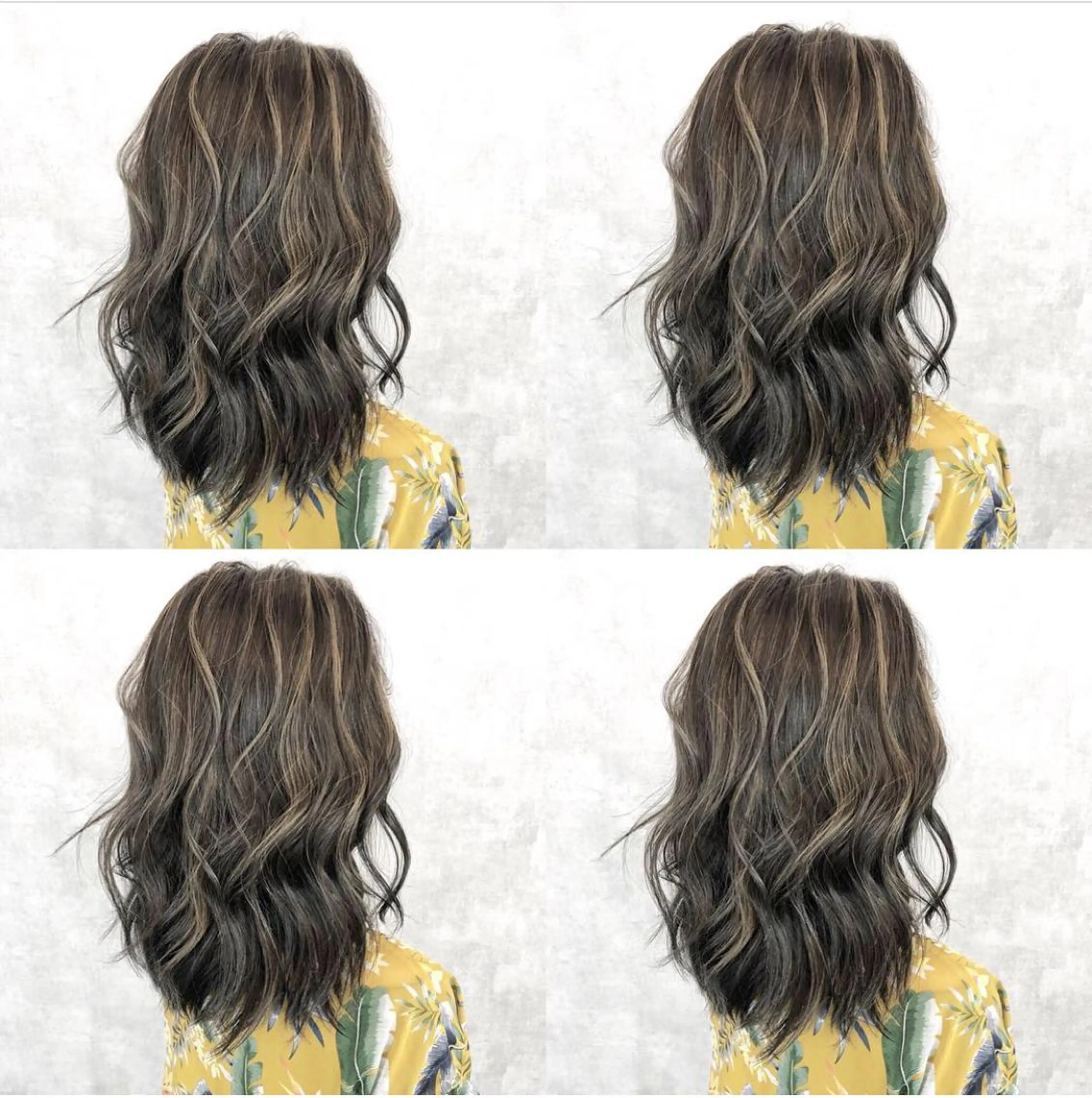 ミディアム カラー ハイライトカラー ハイライト レイヤーカット BLend 渋谷のヘアスタイル