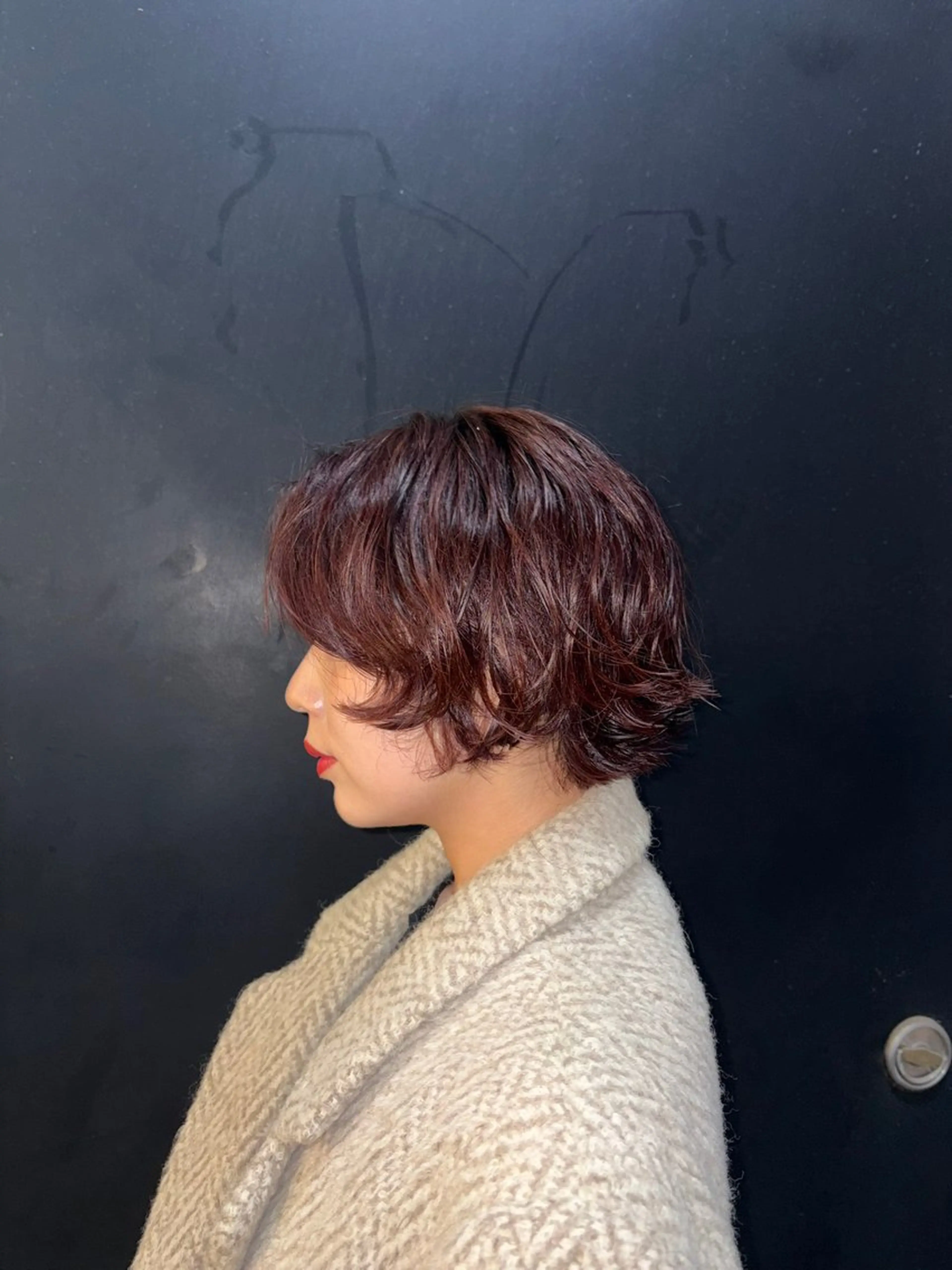 ショート パーマ 中川 蓮のヘアスタイル