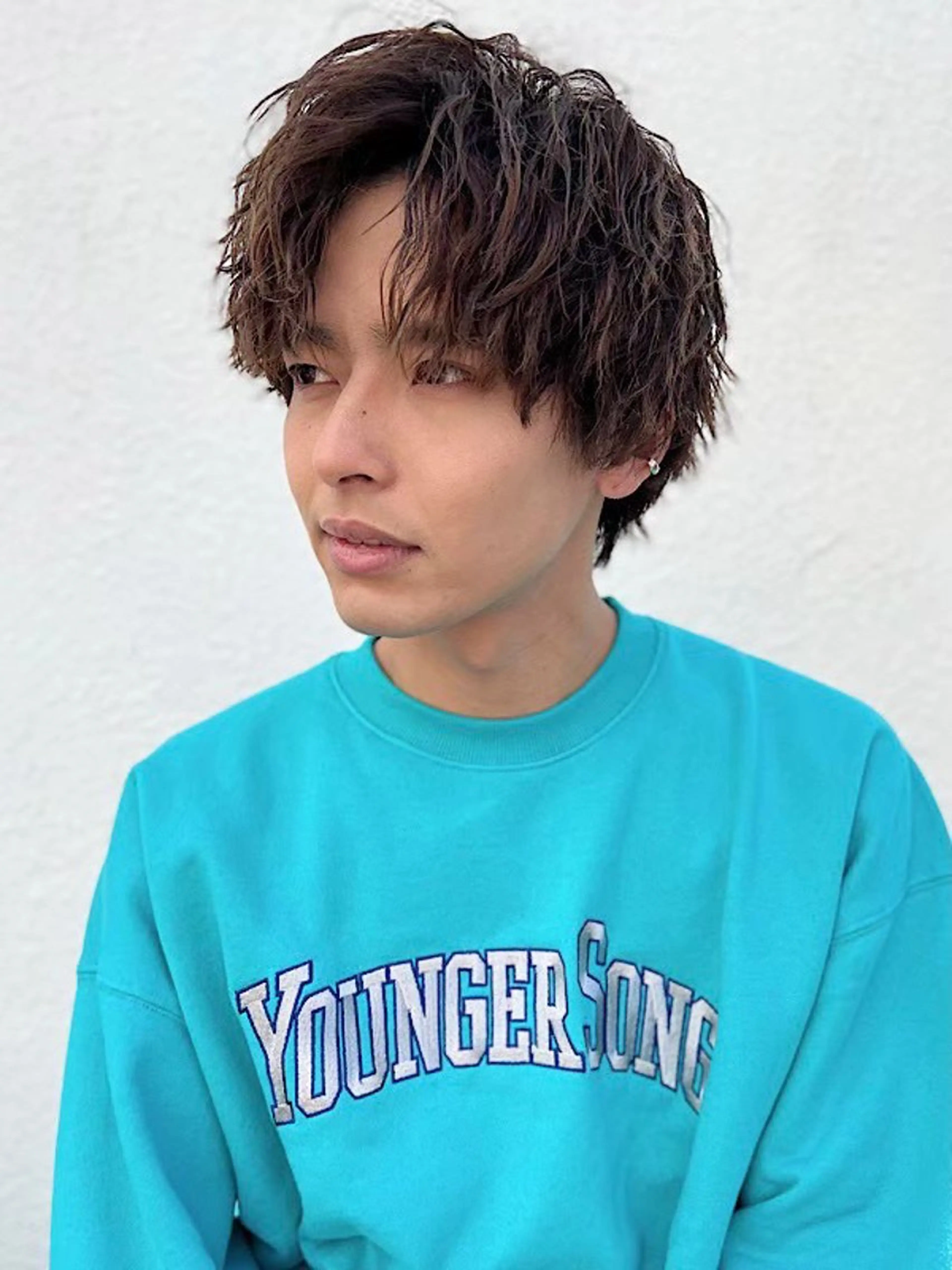 メンズ シャドウパーマ/ 波巻きパーマ/三鷹のヘアスタイル