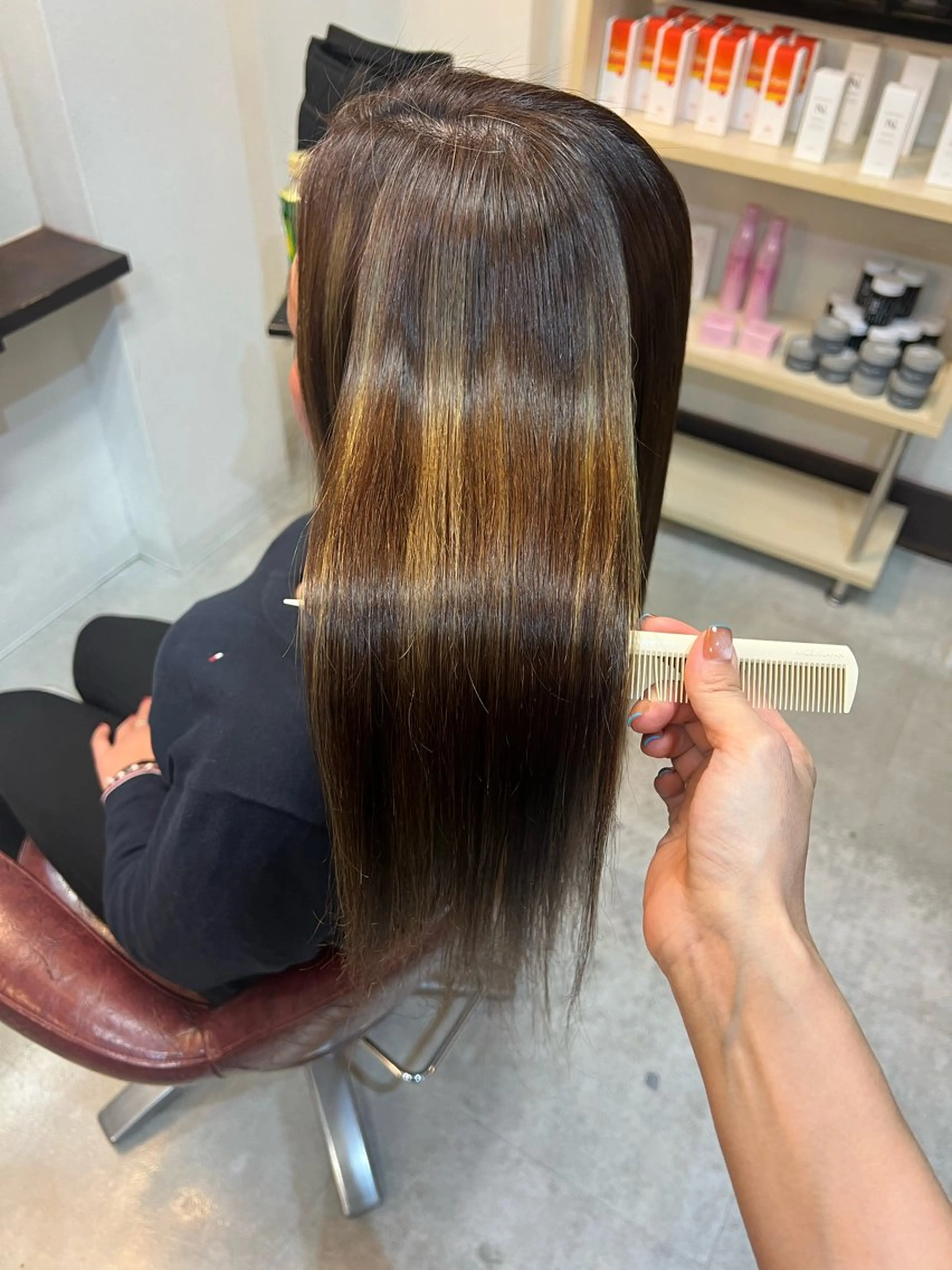 ロング 髪質改善 吉岡 なみのヘアスタイル