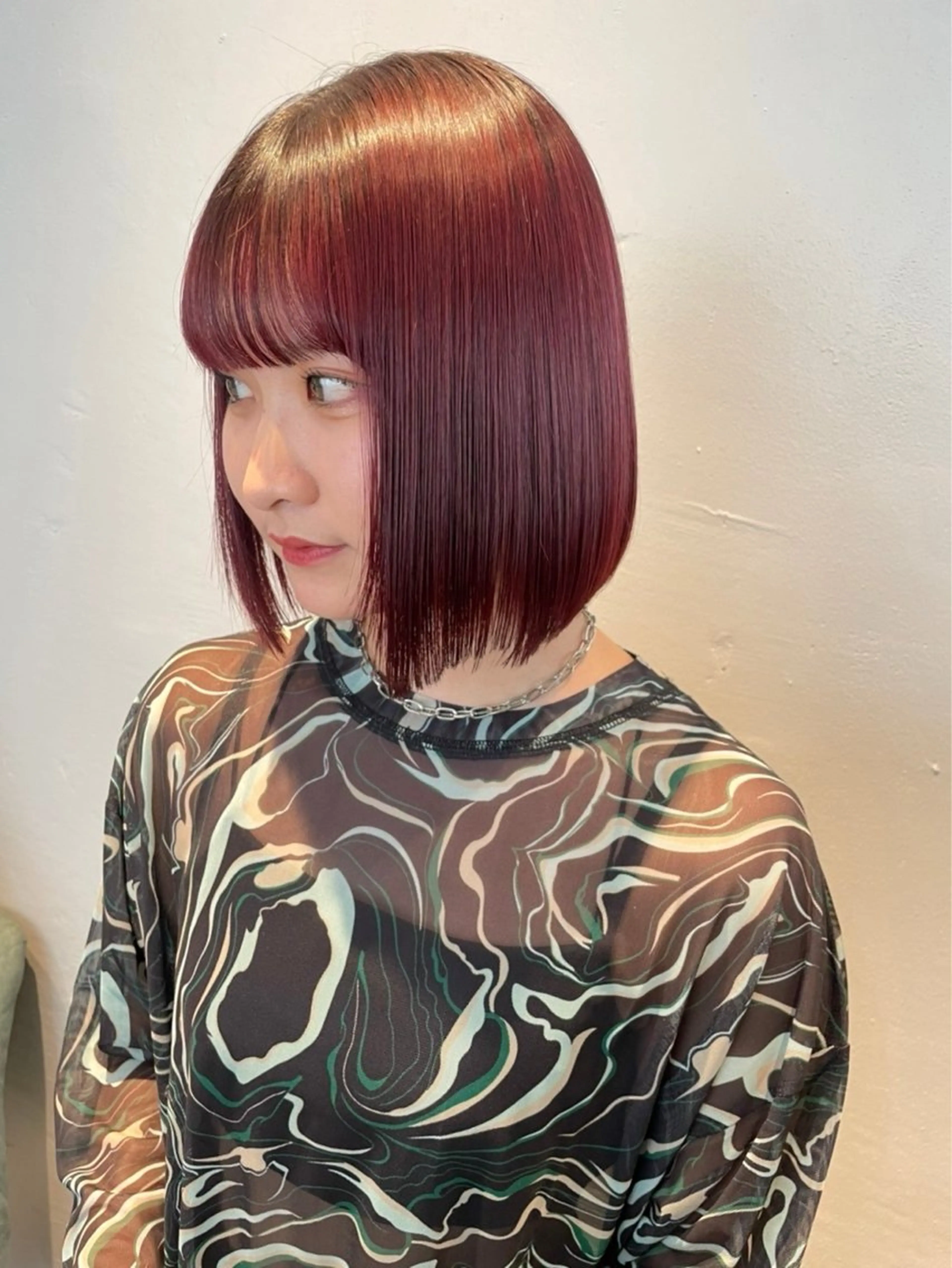 カラー ミユウ👗🎀 /カラーリスト/ボブのヘアスタイル