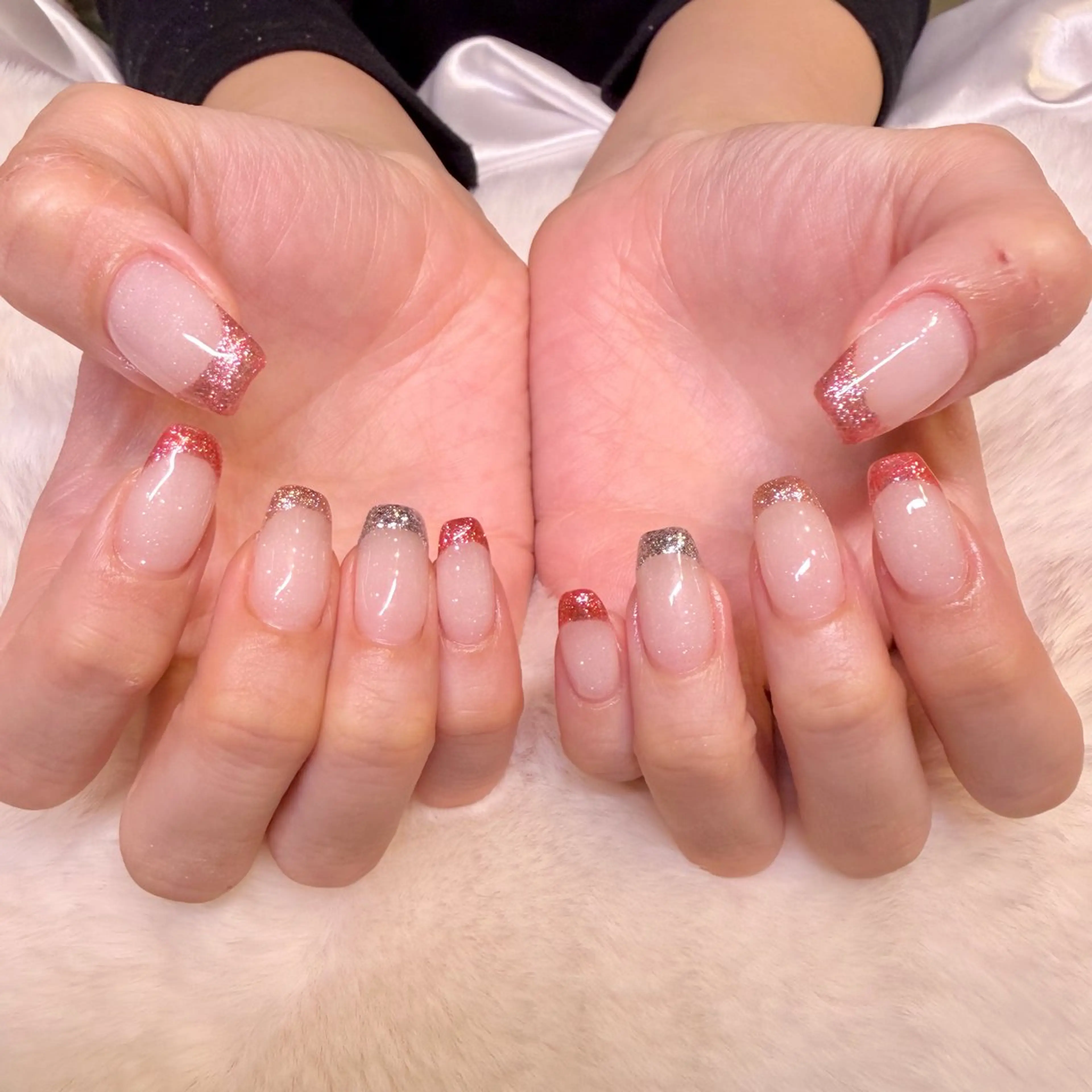 ネイル フレンチネイル ハンドネイル nail salon e'mu💐のネイルデザイン