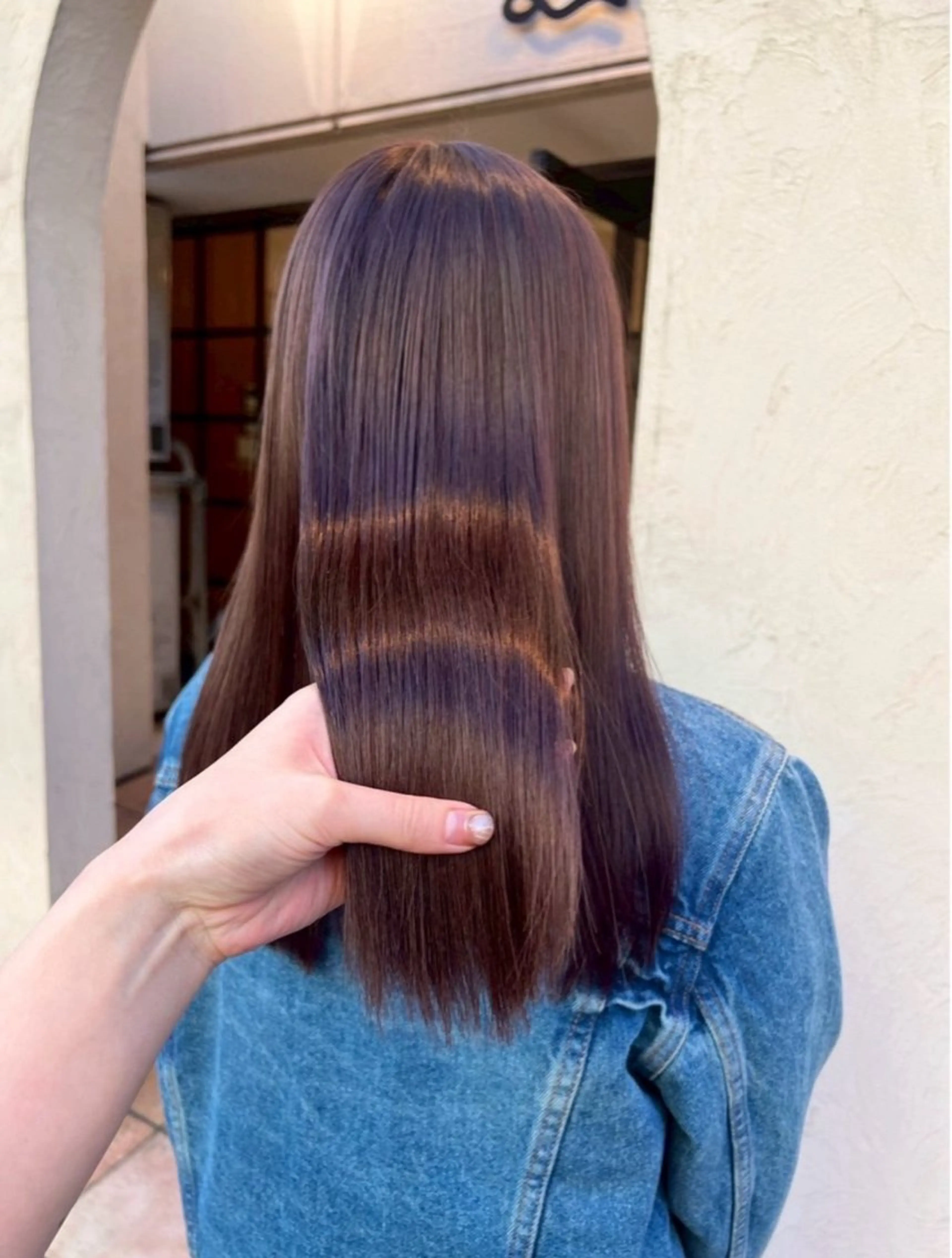 セミロング カラー カットカラー ¥ 3000★YAEKAのヘアスタイル