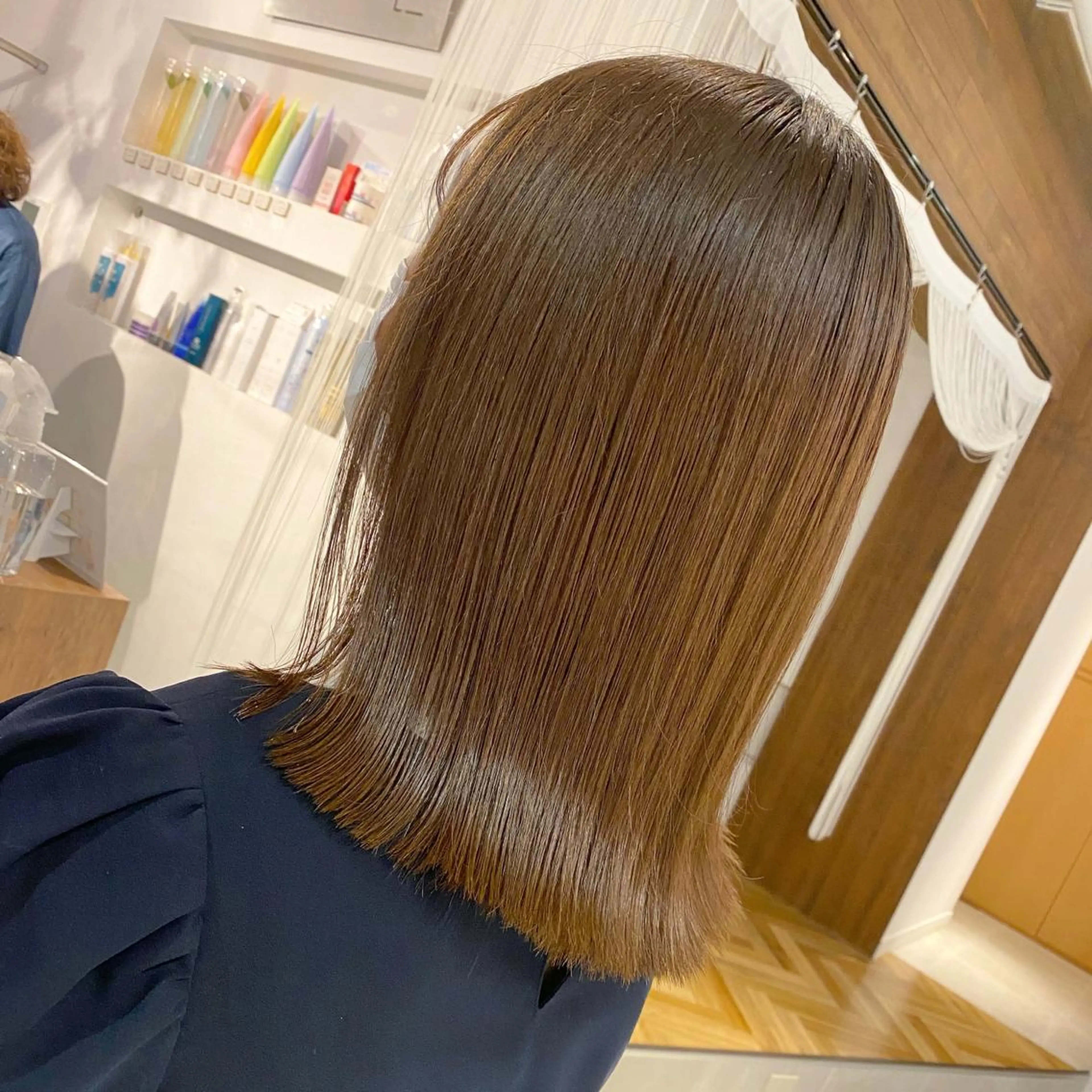 ミディアム 髪質改善 トリートメント 酸熱トリートメント 髪質改善特化 安東駿介のヘアスタイル