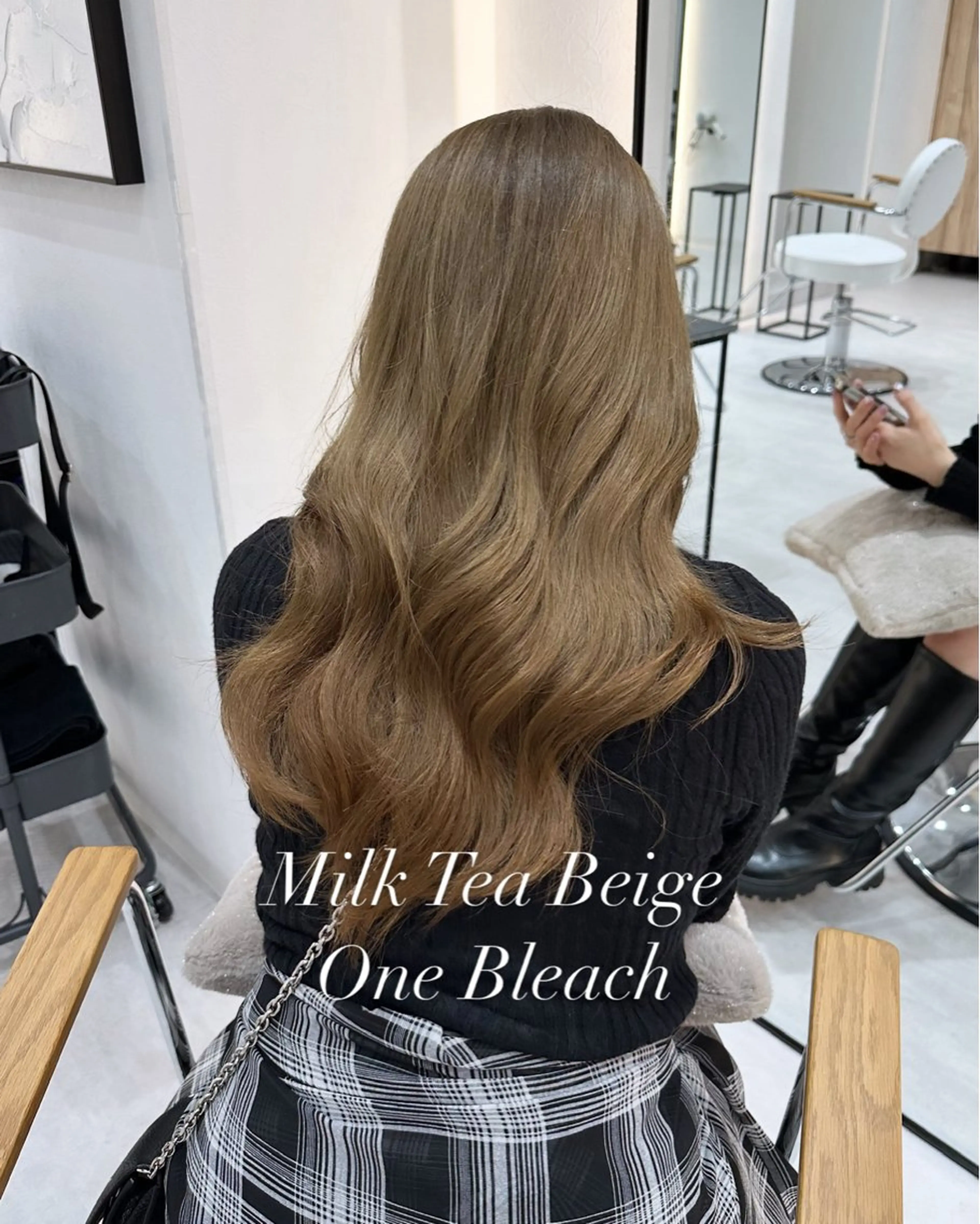 ロング カラー ヘアカラー 赤み消し/オリーブ カーキ/福田れんのヘアスタイル