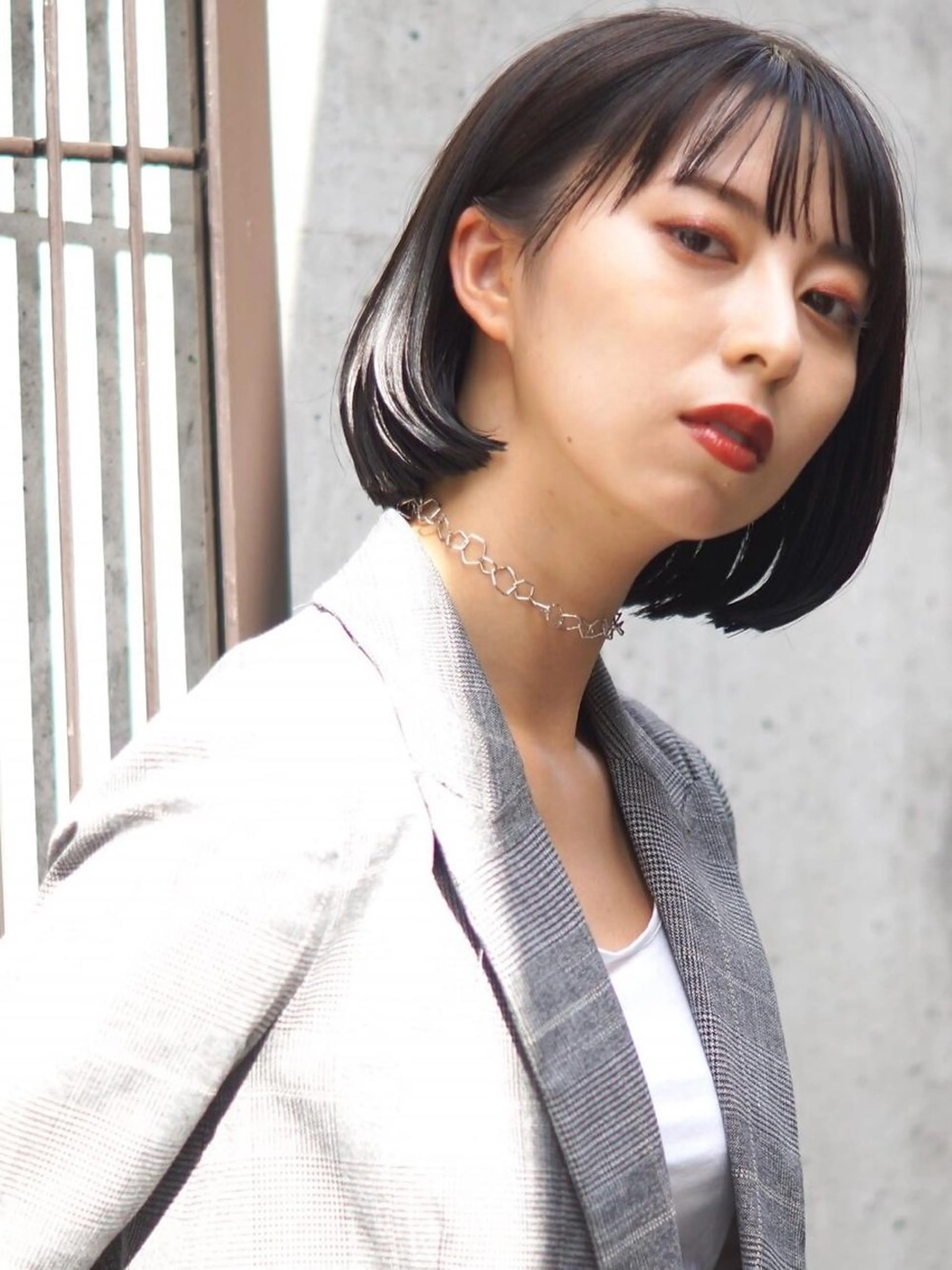 ショート カット ヘアカラー トリートメント hoNua. 栄/透明感カラーのヘアスタイル