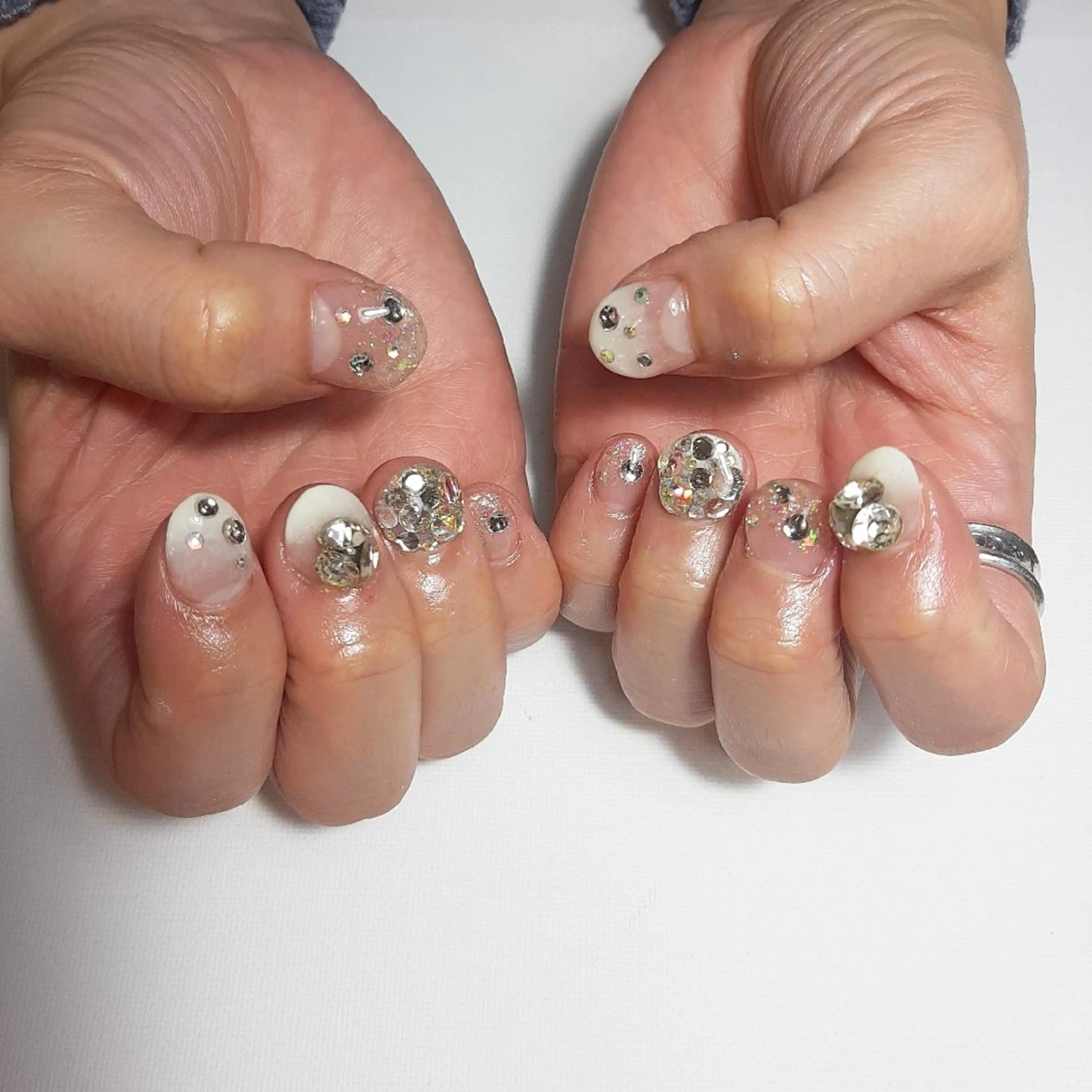 ネイル グラデーション ブライダルネイル owlnail /持込みデザイン専門のネイルデザイン