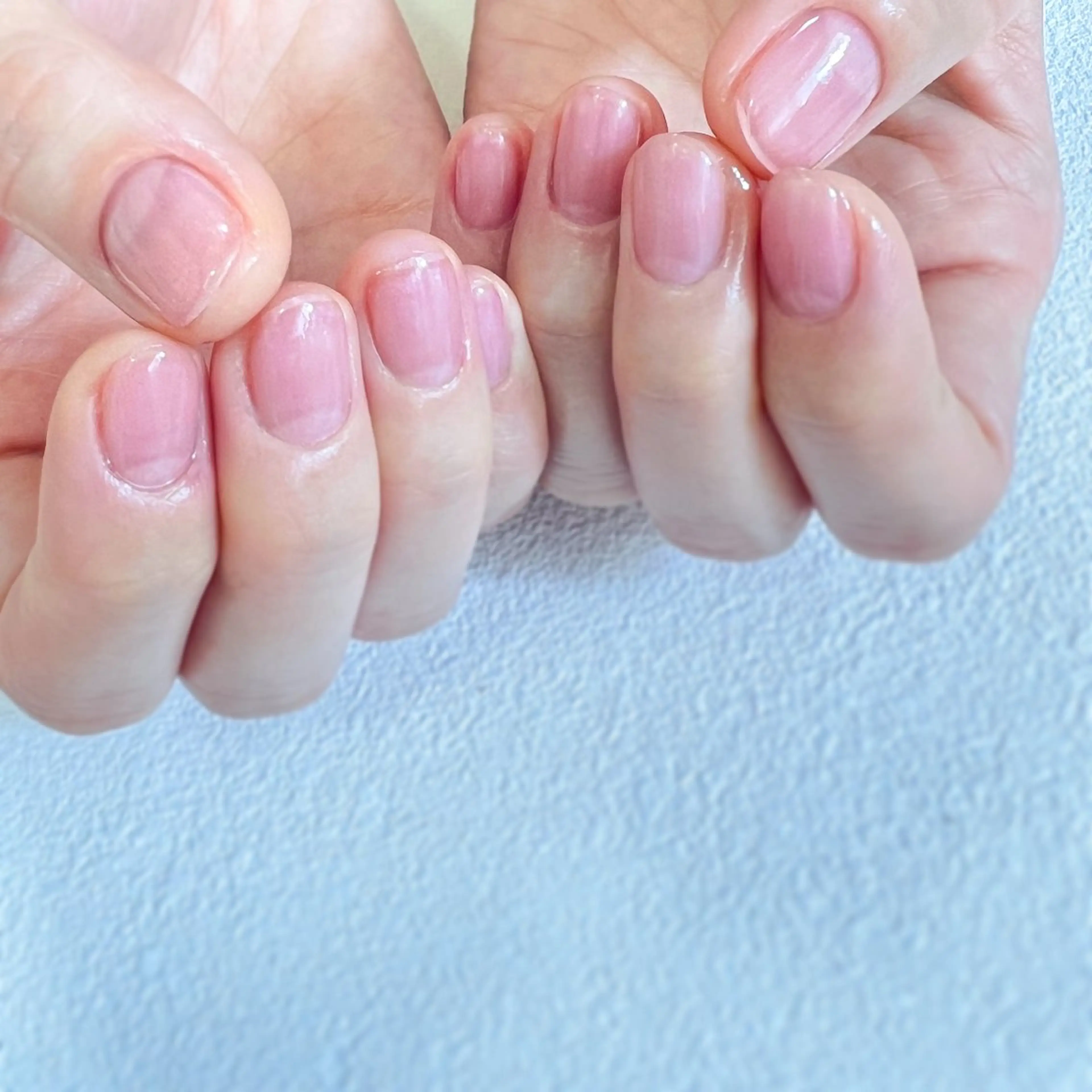 ネイル オフィスネイル ワンカラーネイル ピンク pointillé .ayaのネイルデザイン