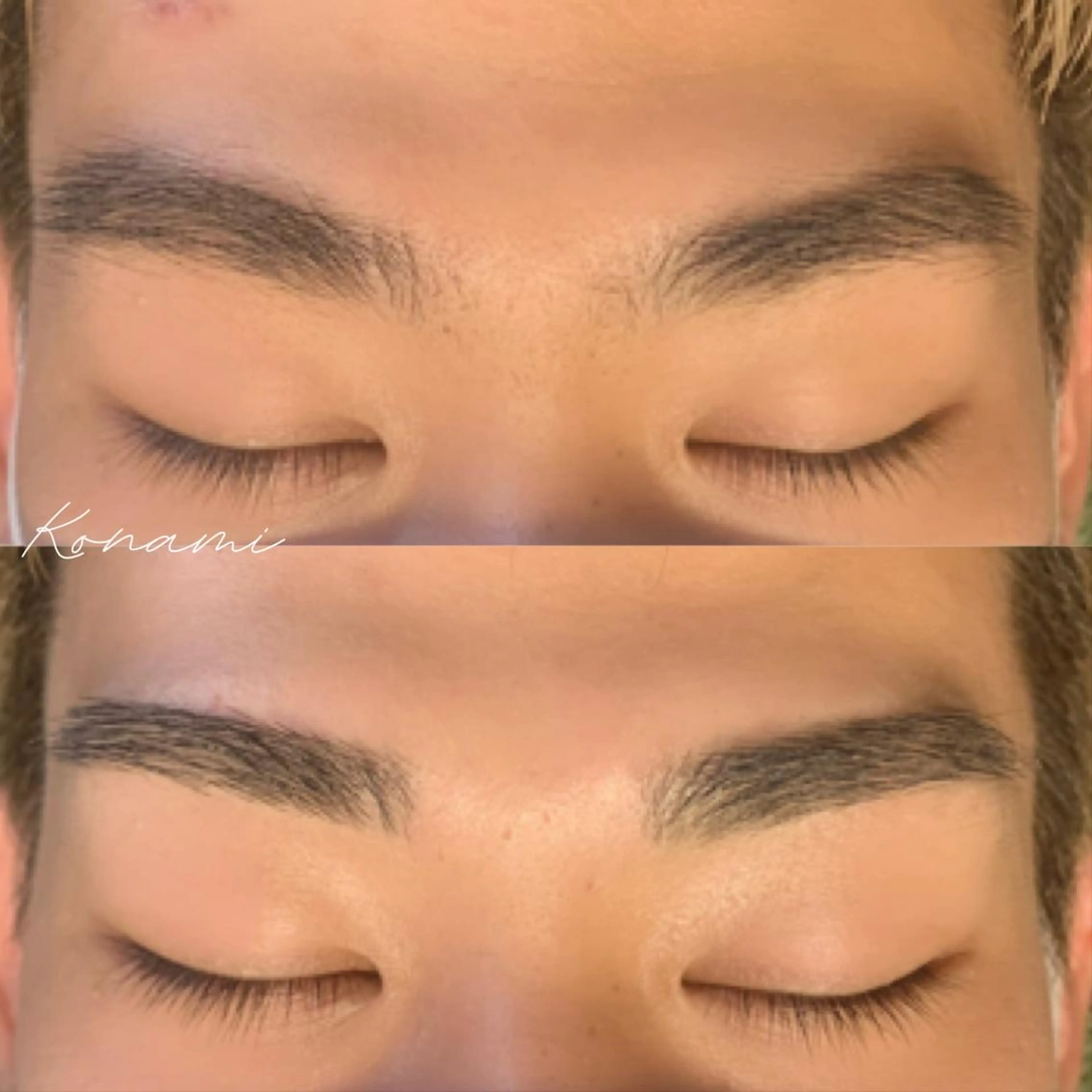 メンズ アイブロウ ワックス脱毛 シードリン 府内店 小波のヘアスタイル