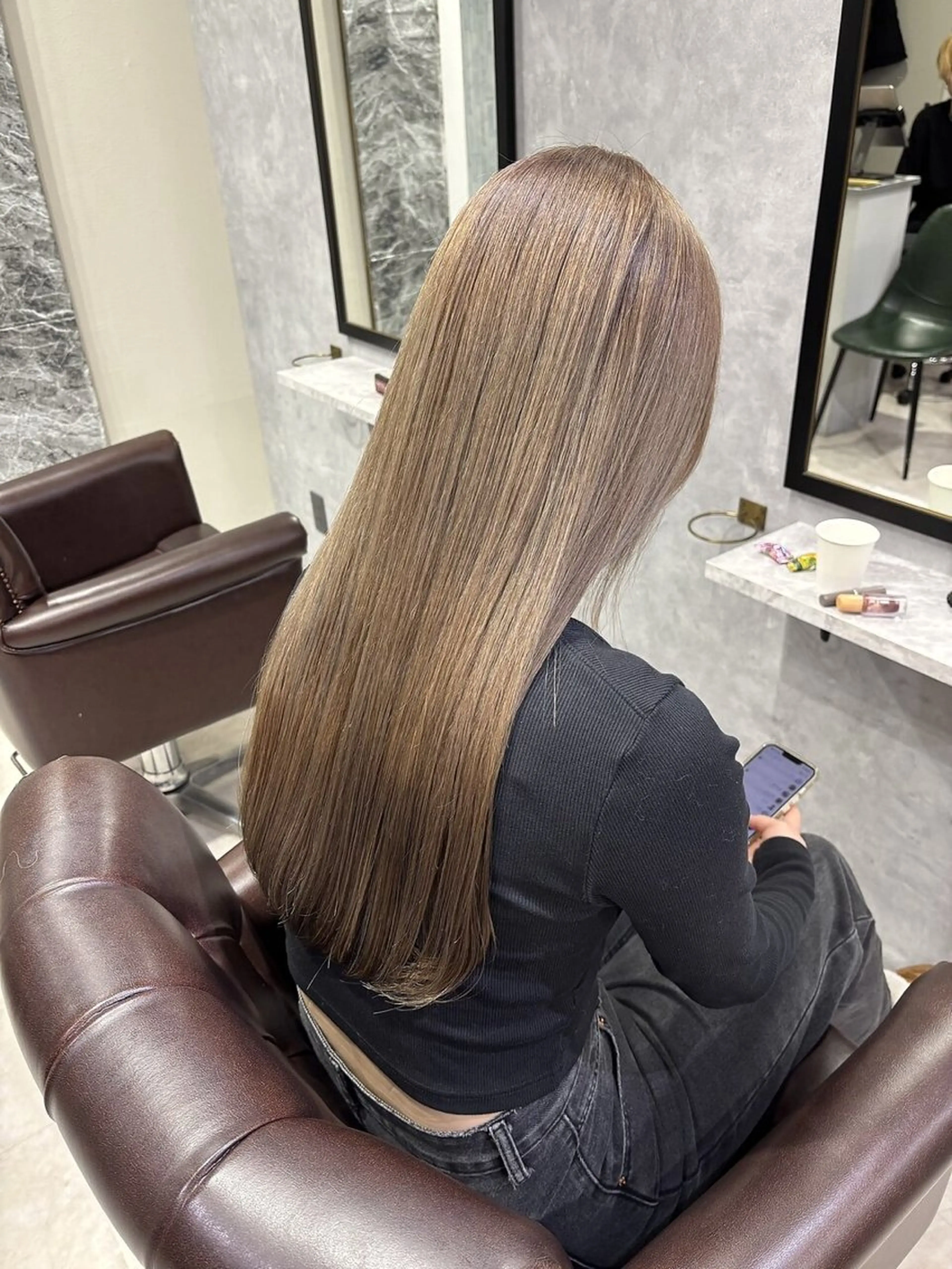 ロング カラー ヘアカラー トリートメント 池袋/カラー特化🎨 ロング料金なし🩵のヘアスタイル