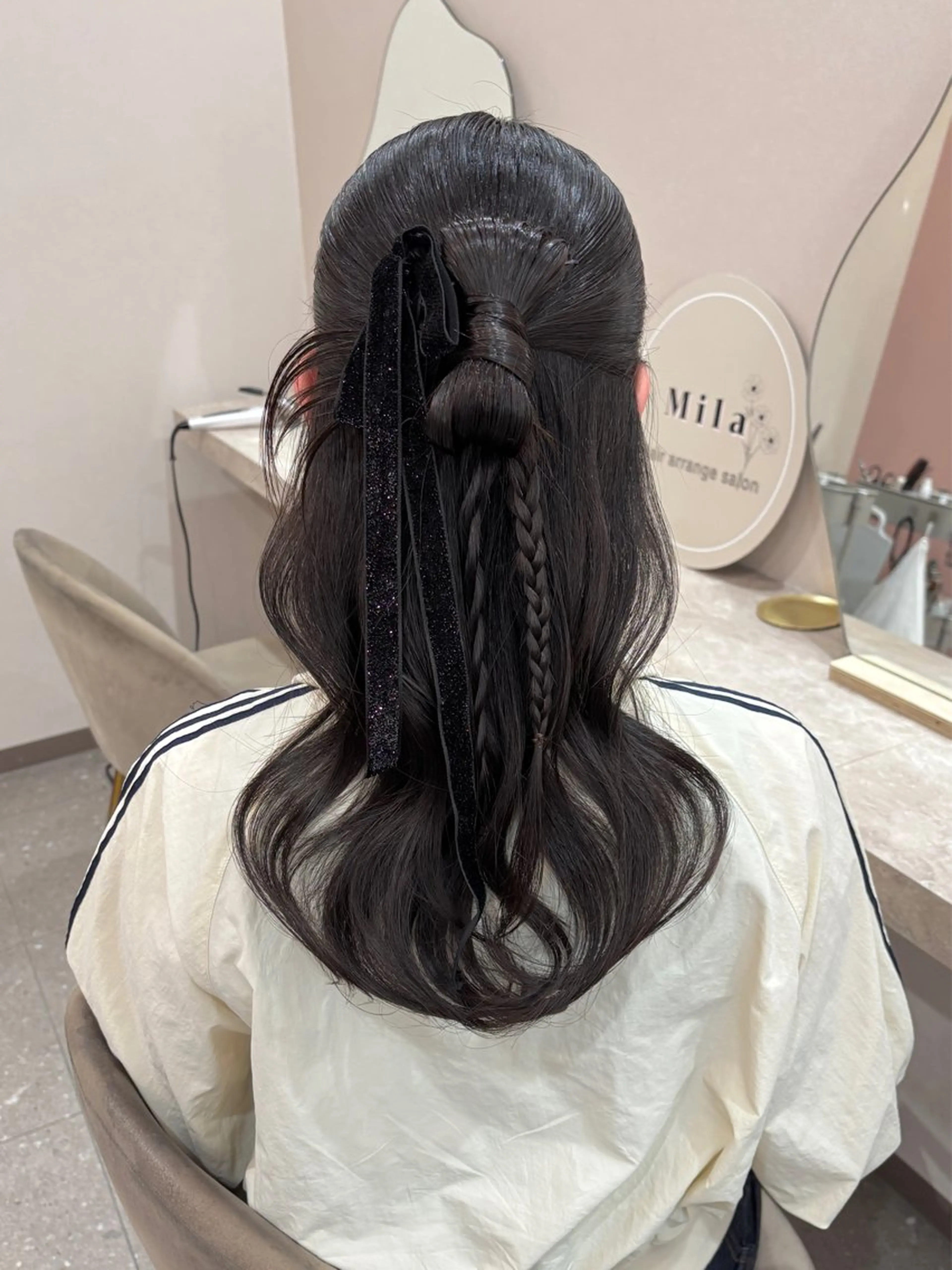 ヘアアレンジ ヘアセット Mila hinaのヘアスタイル