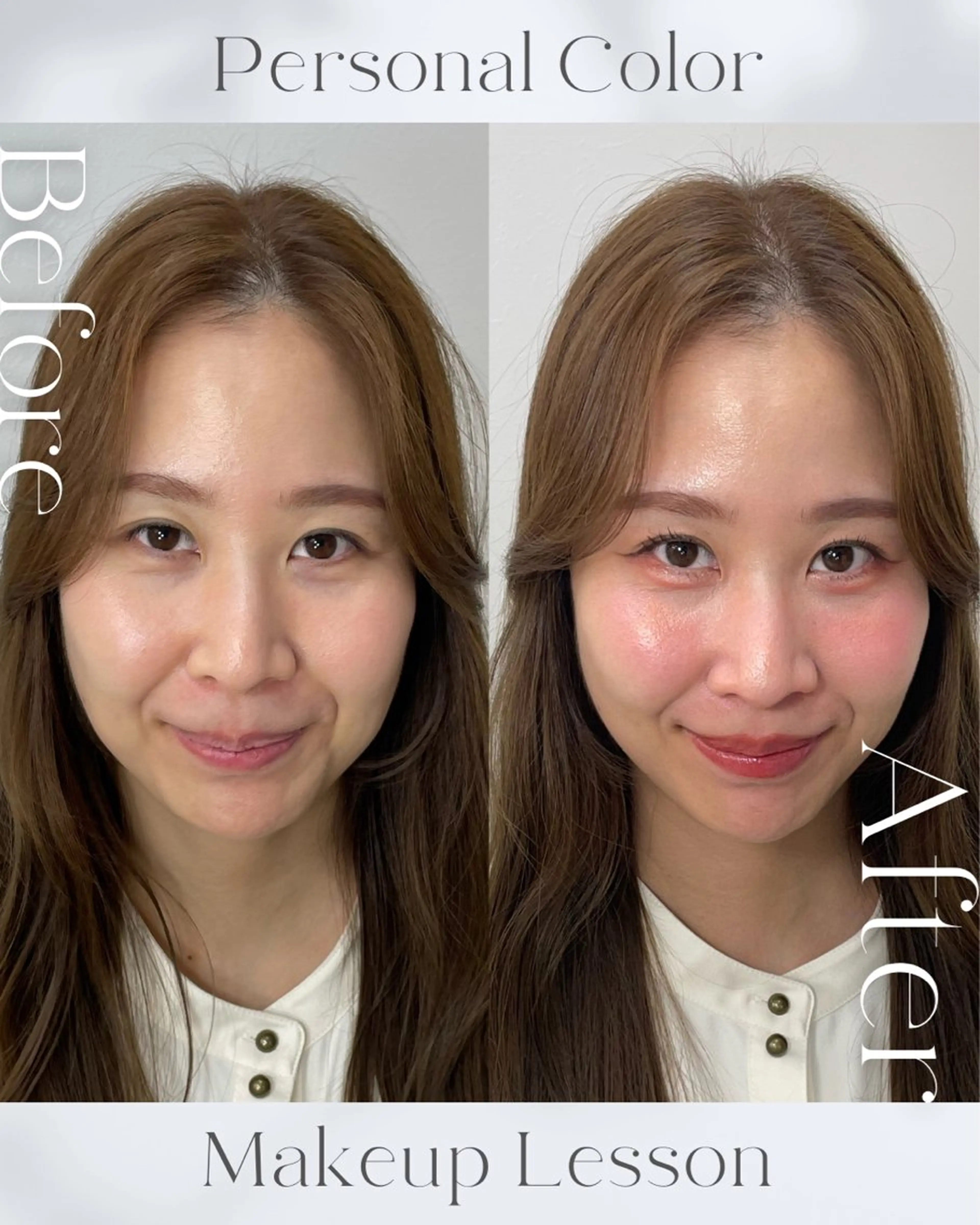 【美顔コース】16タイプパーソナルカラー＋顔タイプ診断＋メイクレッスンの写真