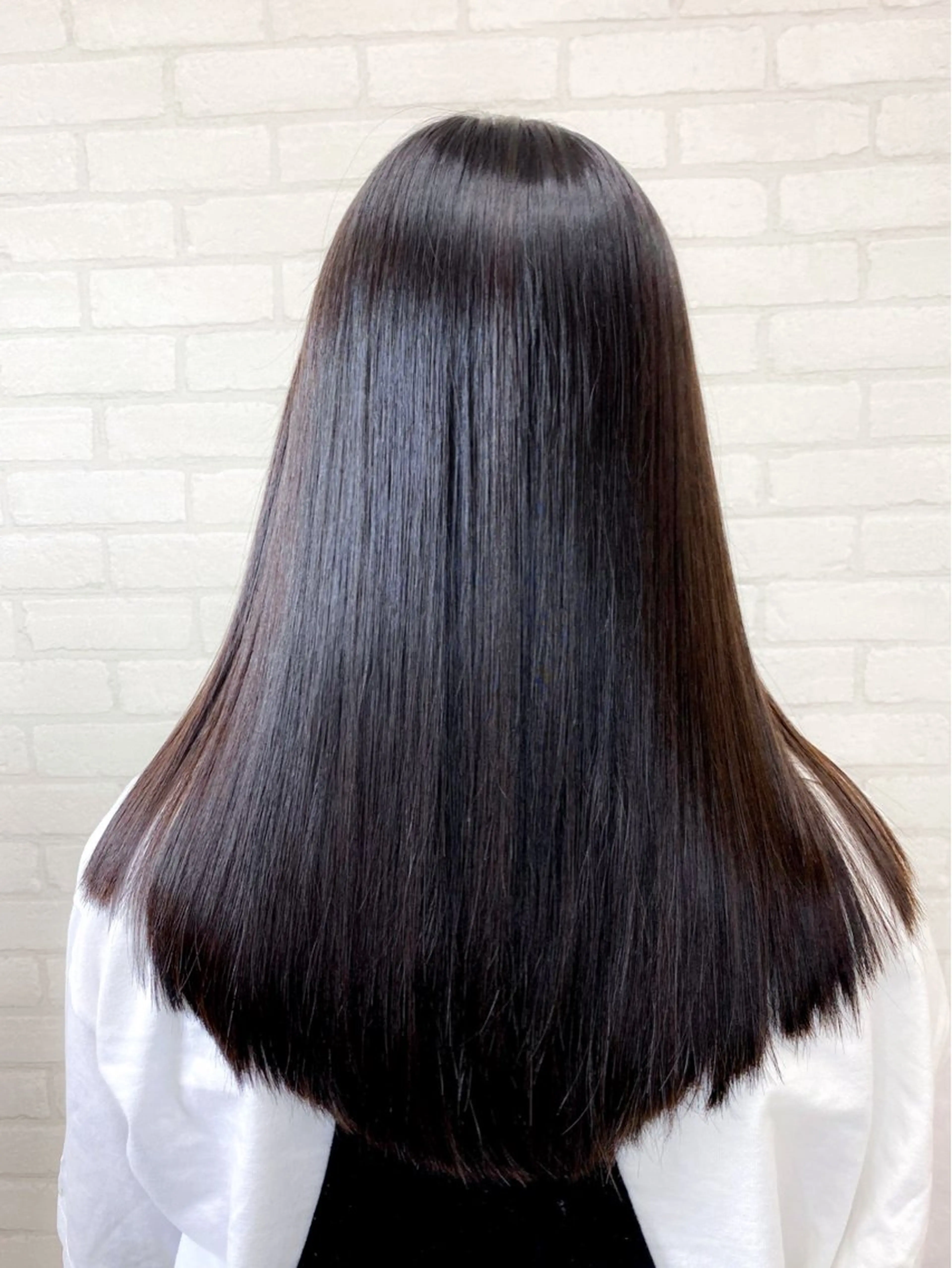 ロング 髪質改善 縮毛矯正 甲斐綾香 /髪質改善/縮毛矯正のヘアスタイル