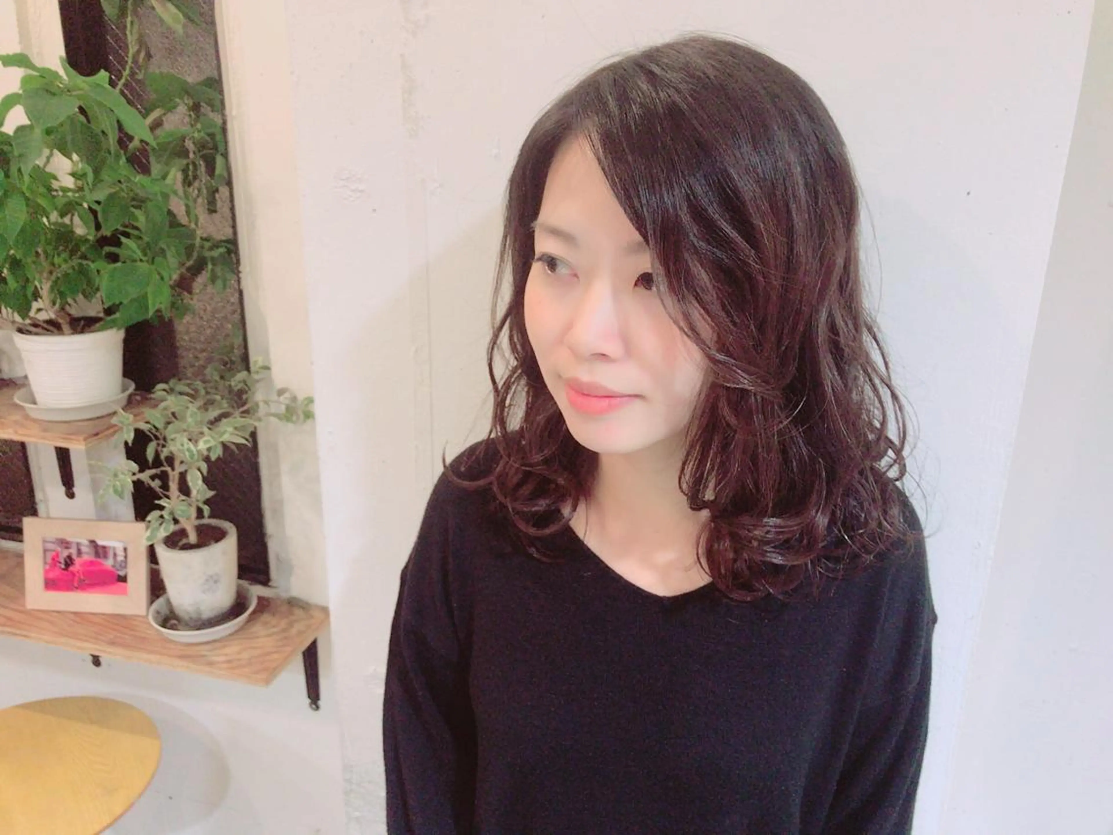 セミロング カラー パーマ ヘアアレンジ ちこ .のヘアスタイル