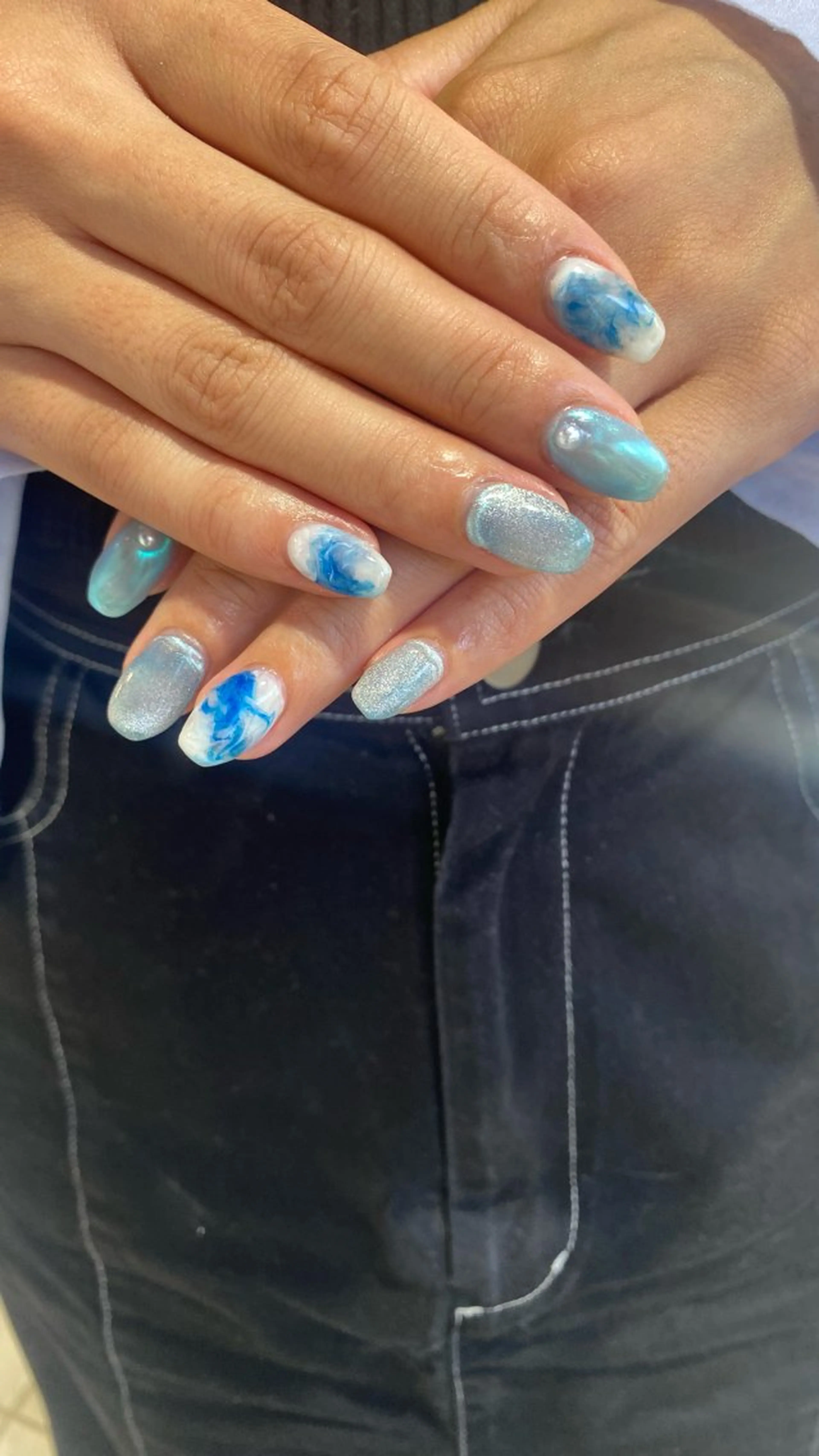 メンズ ネイル メンズブリーチ メンズハイライト メンズハイトーン メンズインナーカラー メンズ韓国風 designcolo r/似合わせNOKAのヘアスタイル