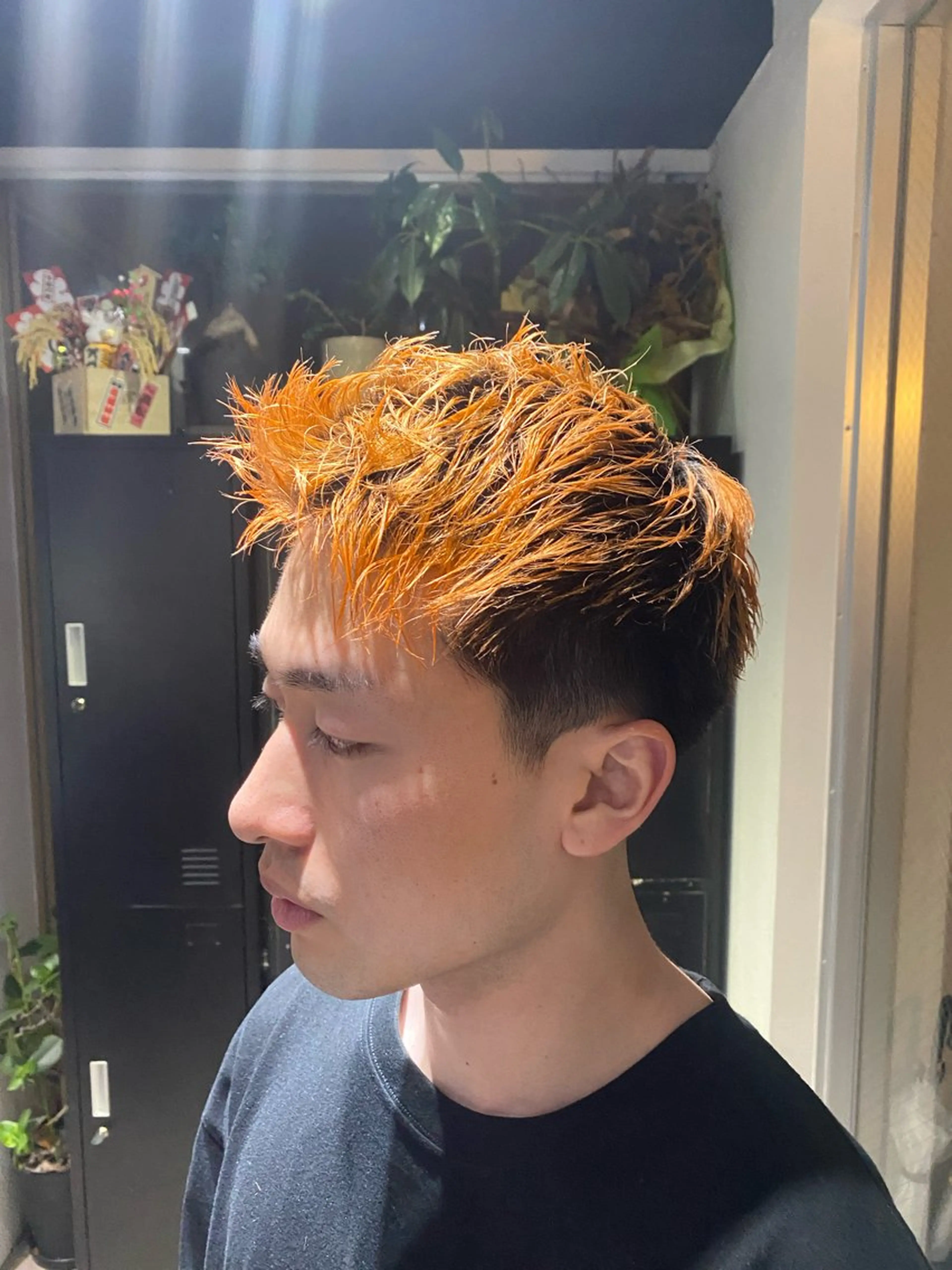 ショート ショートヘア カット ヘアカラー 山影✨バレイヤージュ ハイライト✨メンズ◎のヘアスタイル