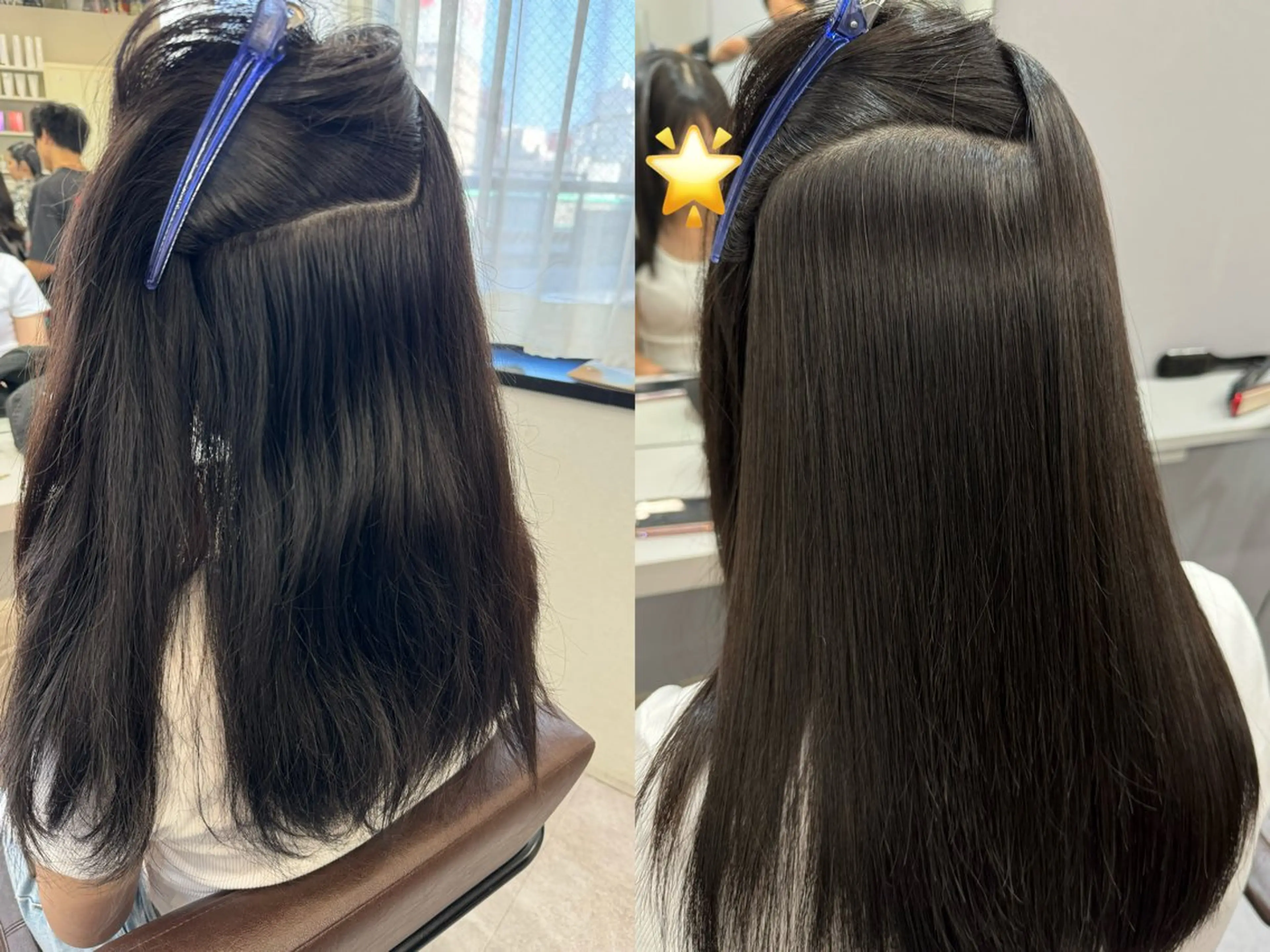 ロング 髪質改善 縮毛矯正 トリートメント 酸性ストレート カット 縮毛矯正 トリートメント 髪質改善×縮毛矯正 Core 片山健太のヘアスタイル