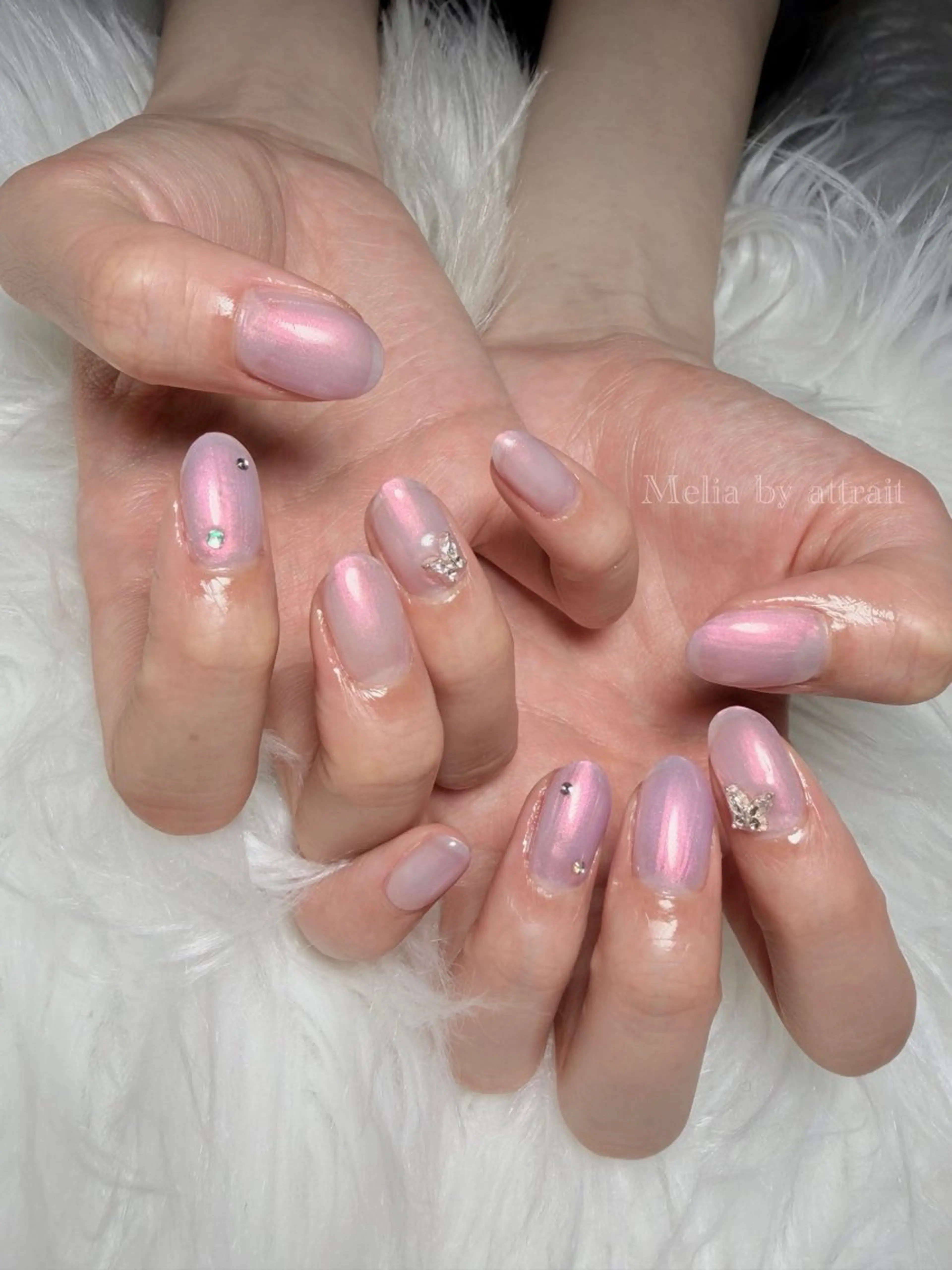 ネイル Melia by attrait🌿杏のネイルデザイン