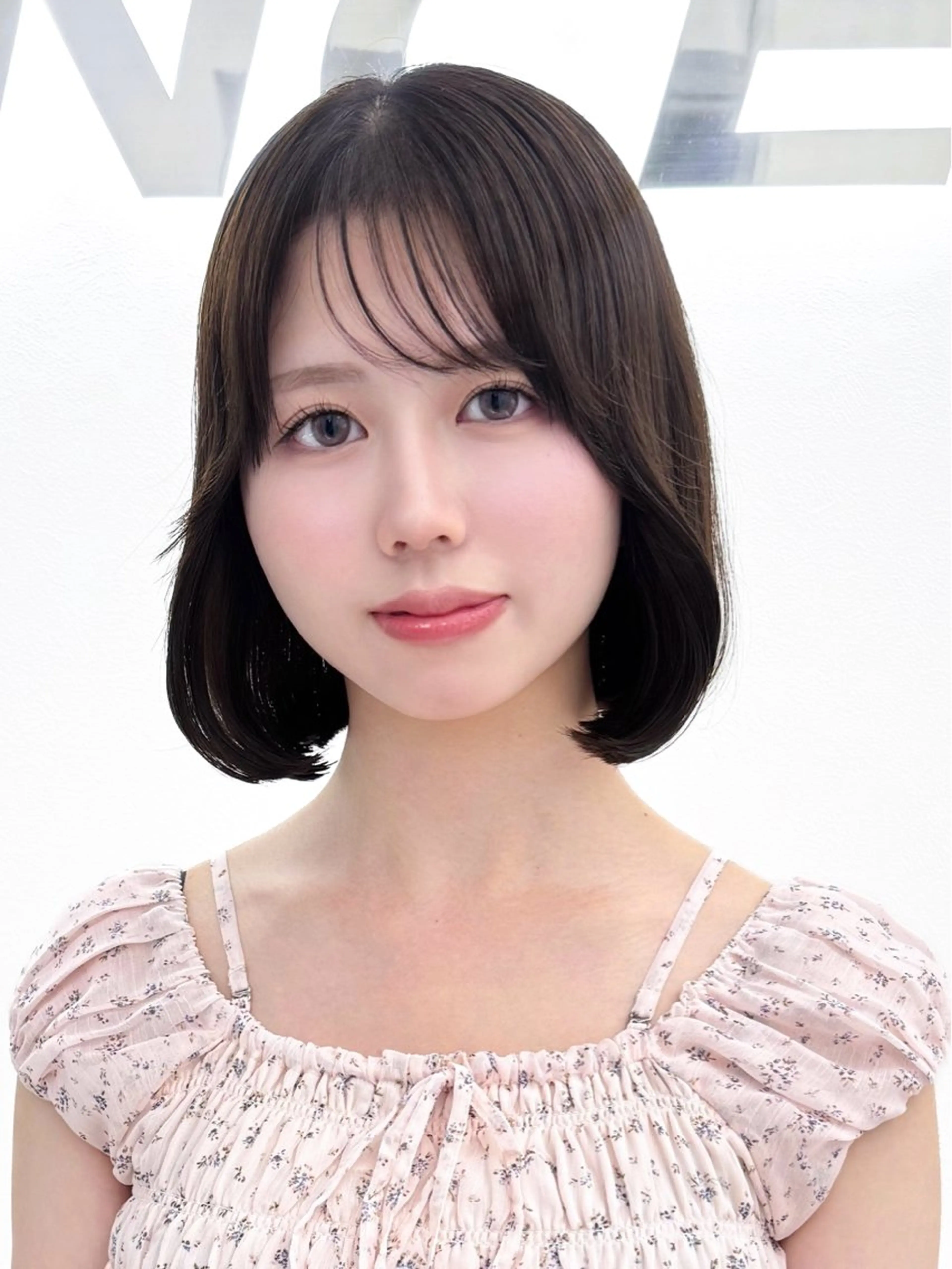 ミディアム カラー ヘアアレンジ 縮毛矯正🤍 盛れるボブ/ひかりのヘアスタイル