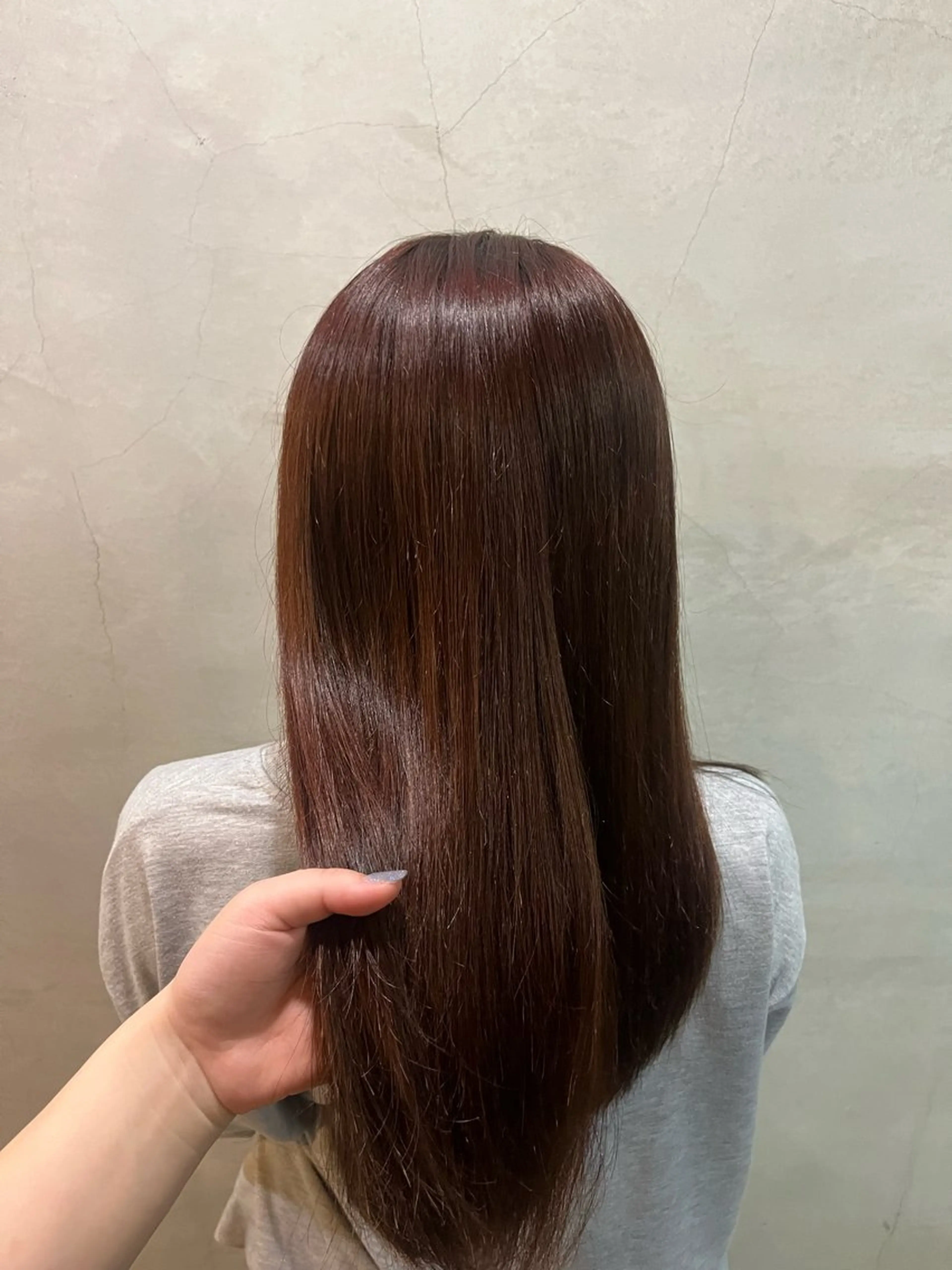 セミロング カラー ブラウンカラー トリートメント ヘアカラー 山根 桜のヘアスタイル