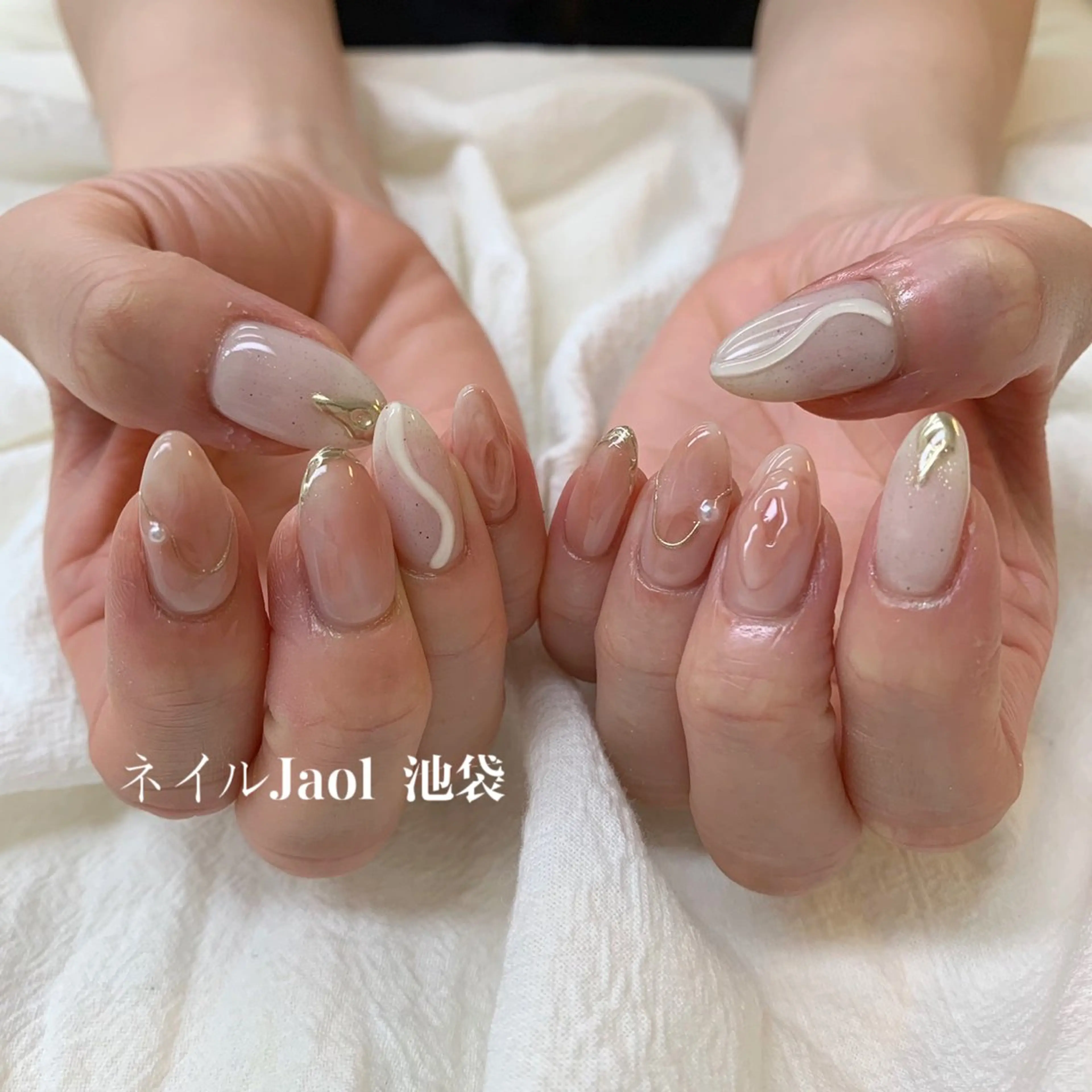 セミロング ネイルJaol 池袋のネイルデザイン