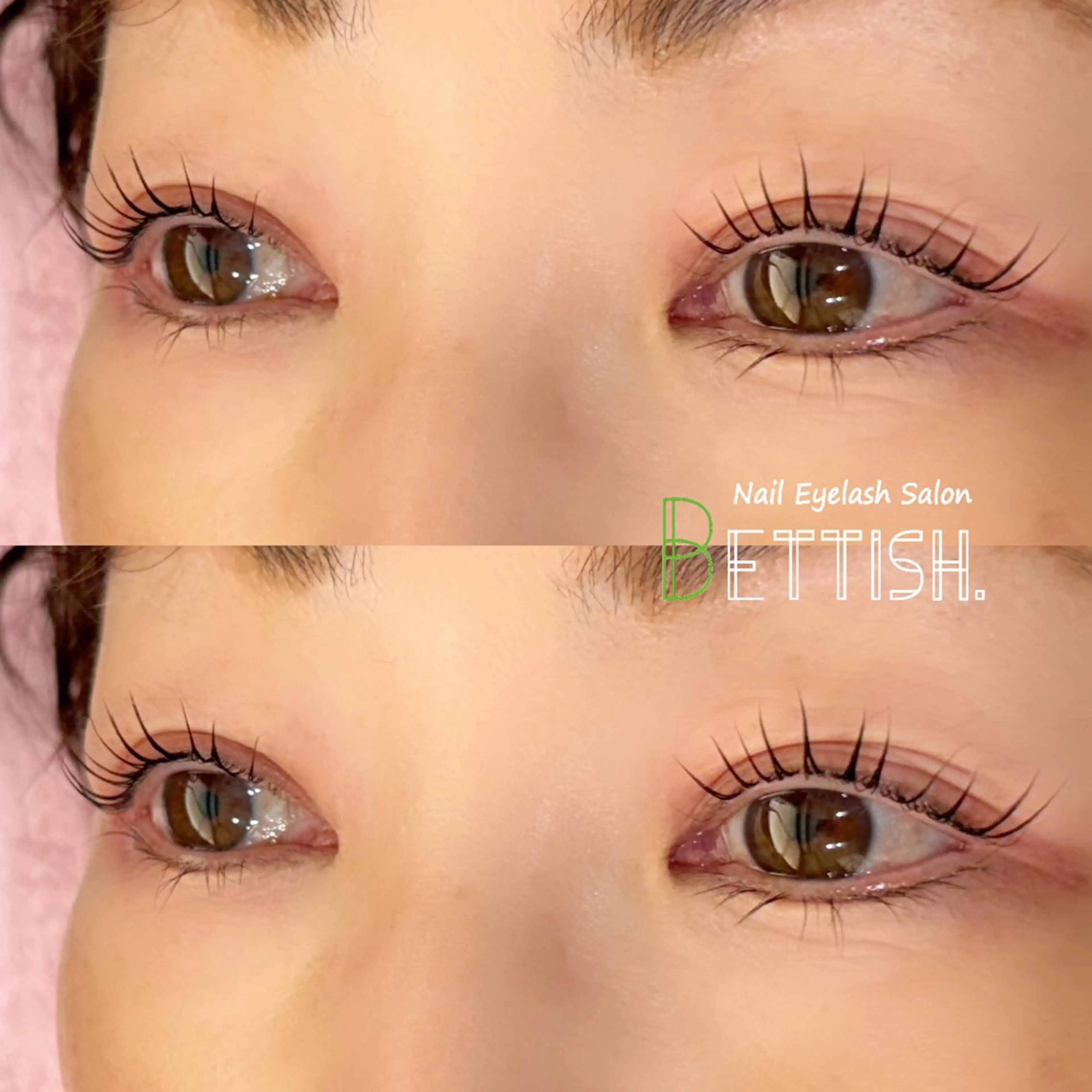 マツエク・マツパ パリジェンヌラッシュリフト マツパ BETTISH🩵 SERIのマツエク・マツパデザイン