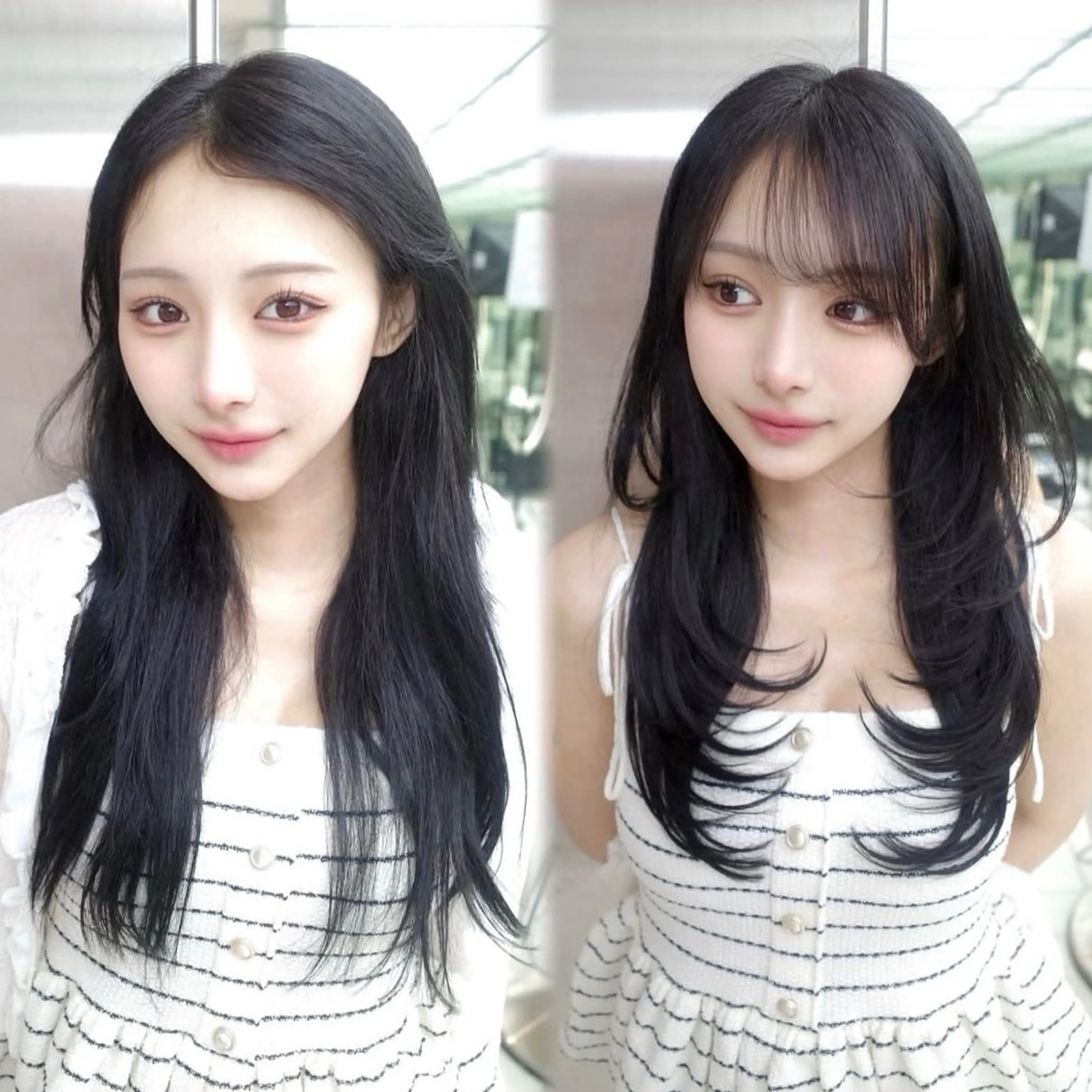 ロング くびれヘア 顔周りカット ハイレイヤー 韓国風ヘア レイヤーカット カット トリートメント Nao/ 大宮/レイヤーカットのヘアスタイル