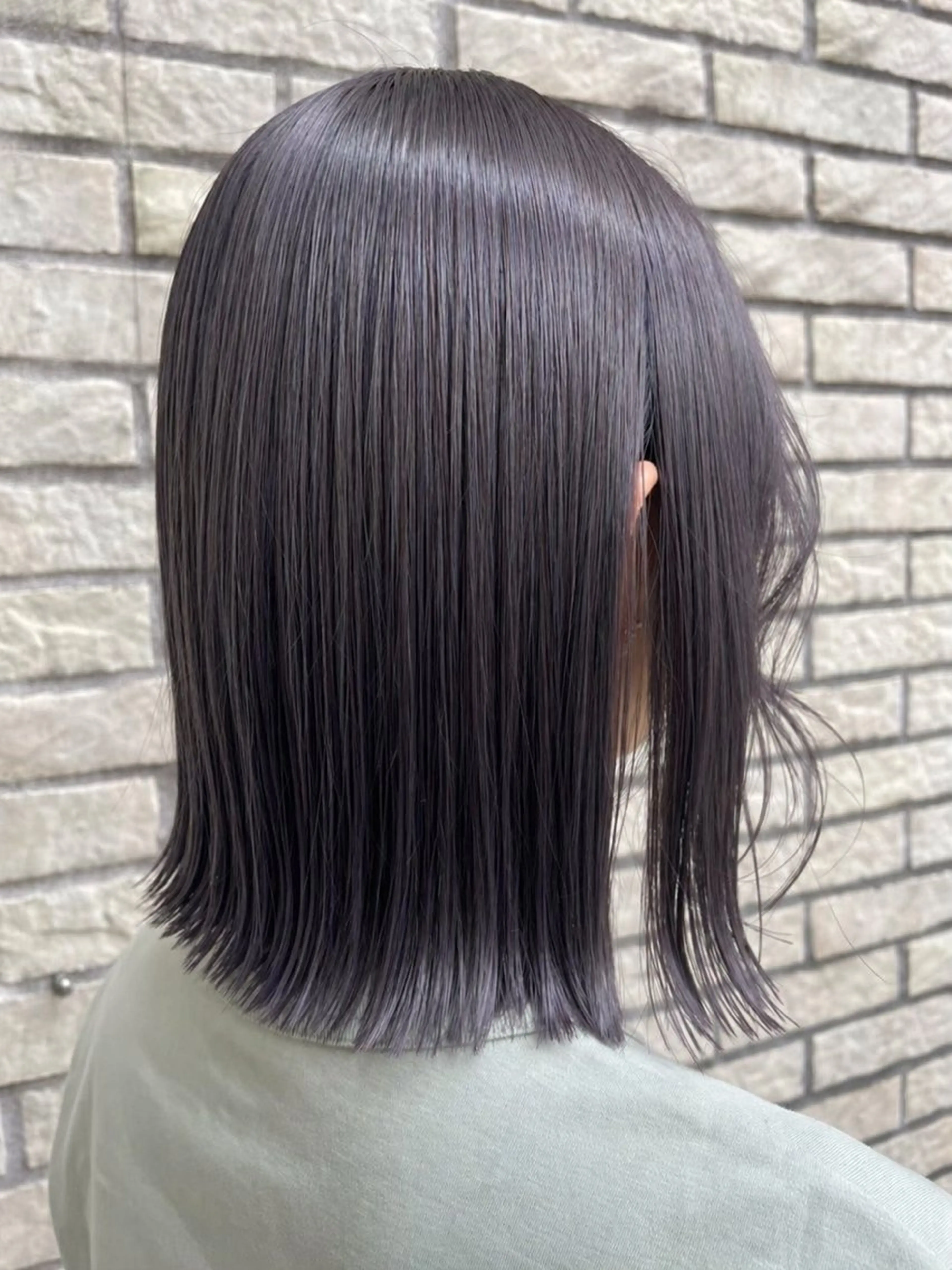 【✨艶感UP⤴️✨】寒色系ワンカラー🧊ダメージを抑えながらサラツヤ質感をモデル様限定でご案内‼️の写真