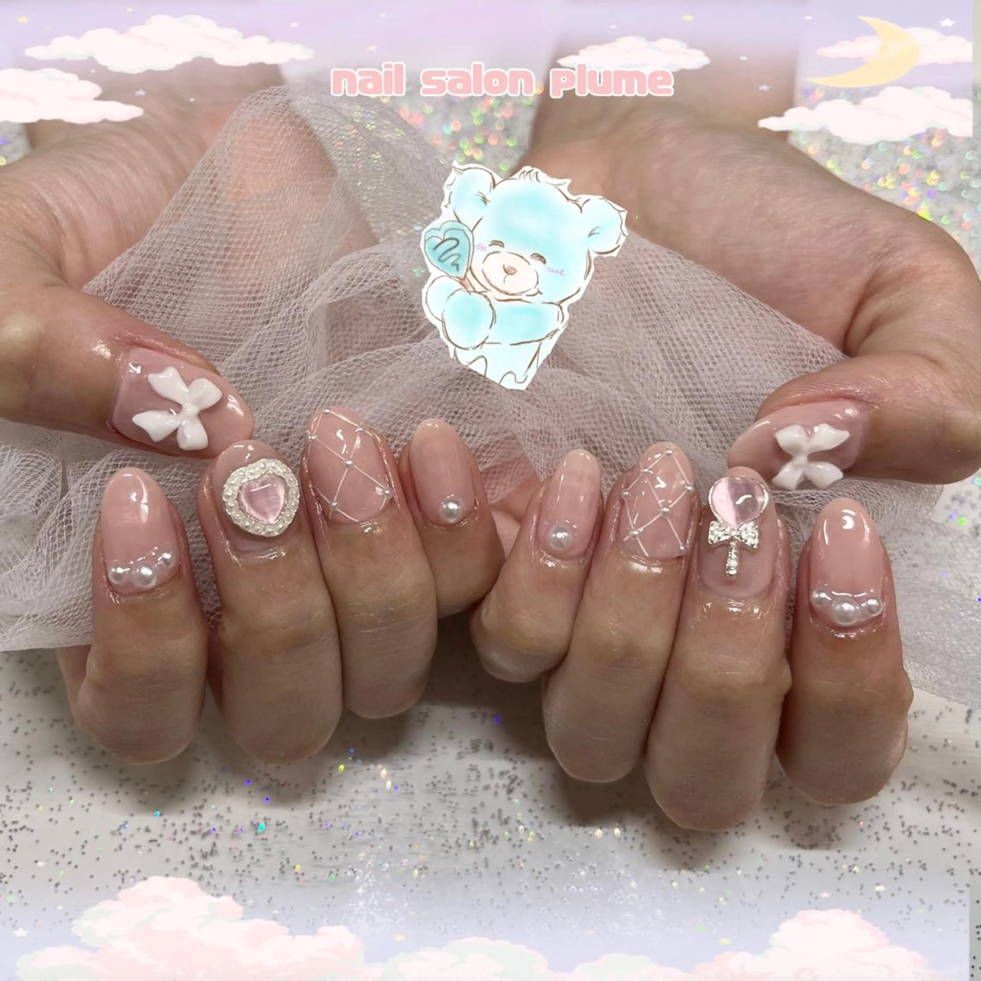 ネイル ハンドネイル plume nail ☆韓国ネイルのネイルデザイン