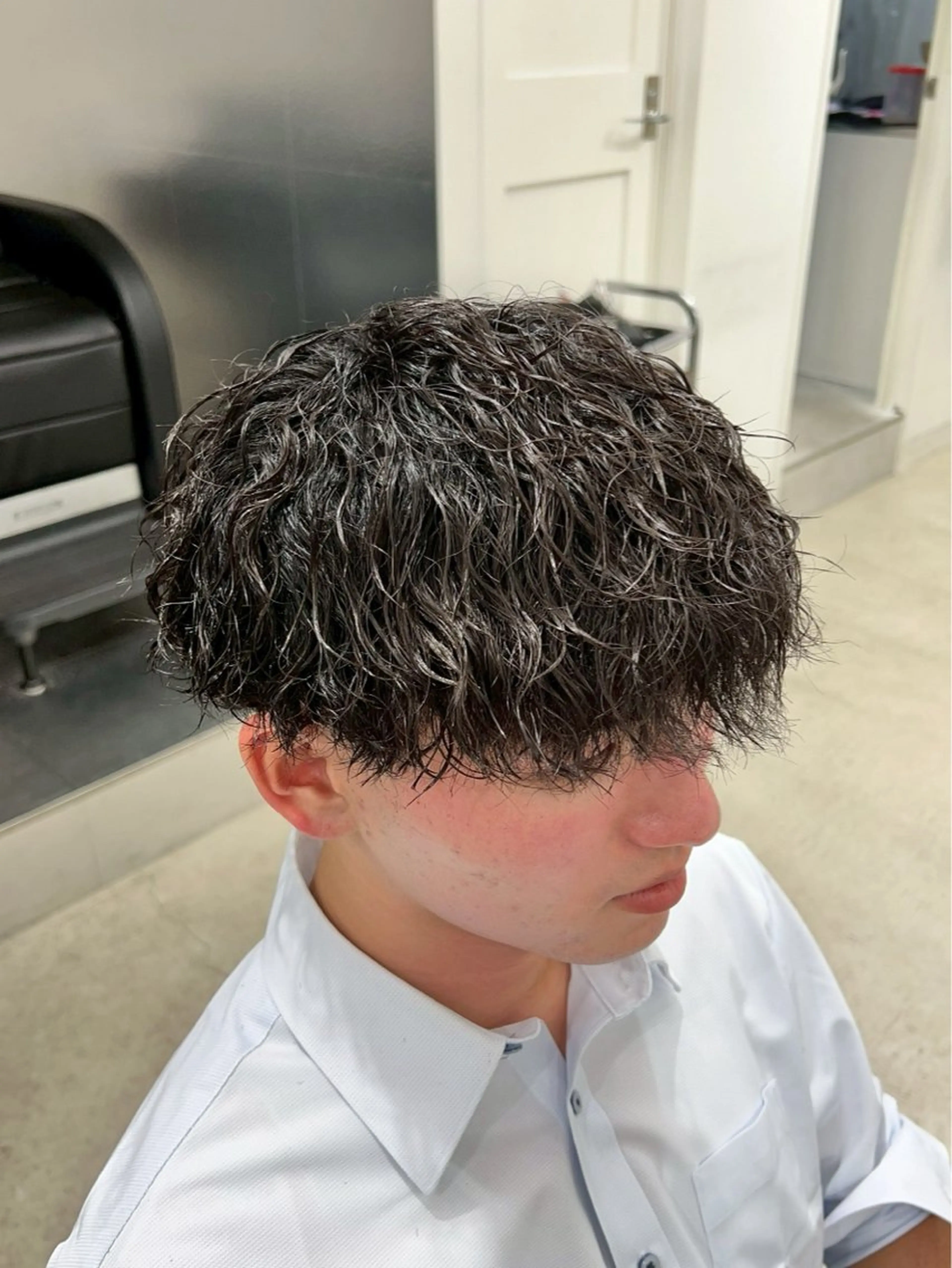 パーマ メンズ メンズパーマ ツイストスパイラルパーマ スパイラルパーマ カット パーマ メンズ/シャドウ/ 波巻き/kyogoのヘアスタイル