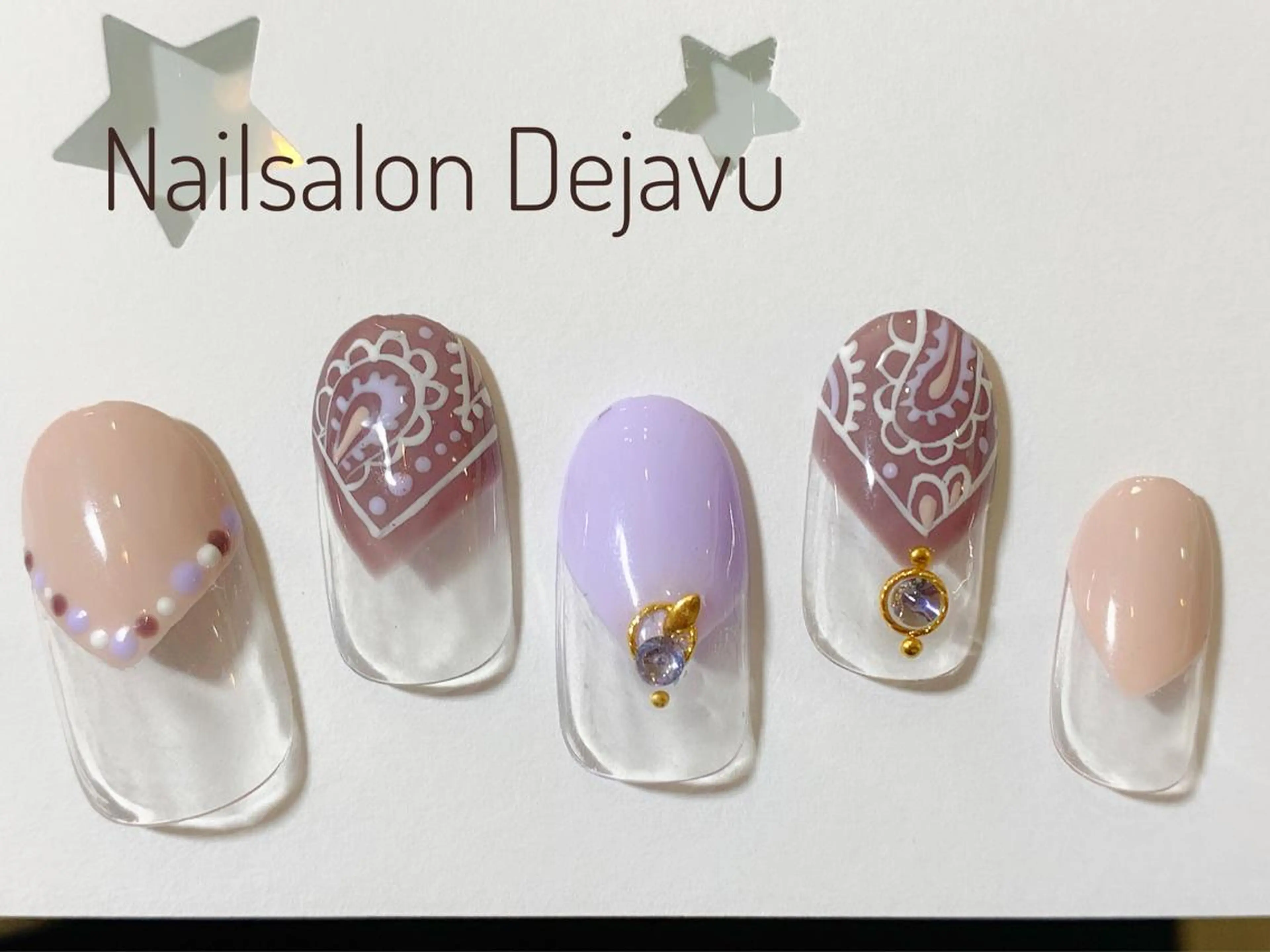ネイル アートネイル フレンチネイル Nail salon Dejavu 🌿のネイルデザイン