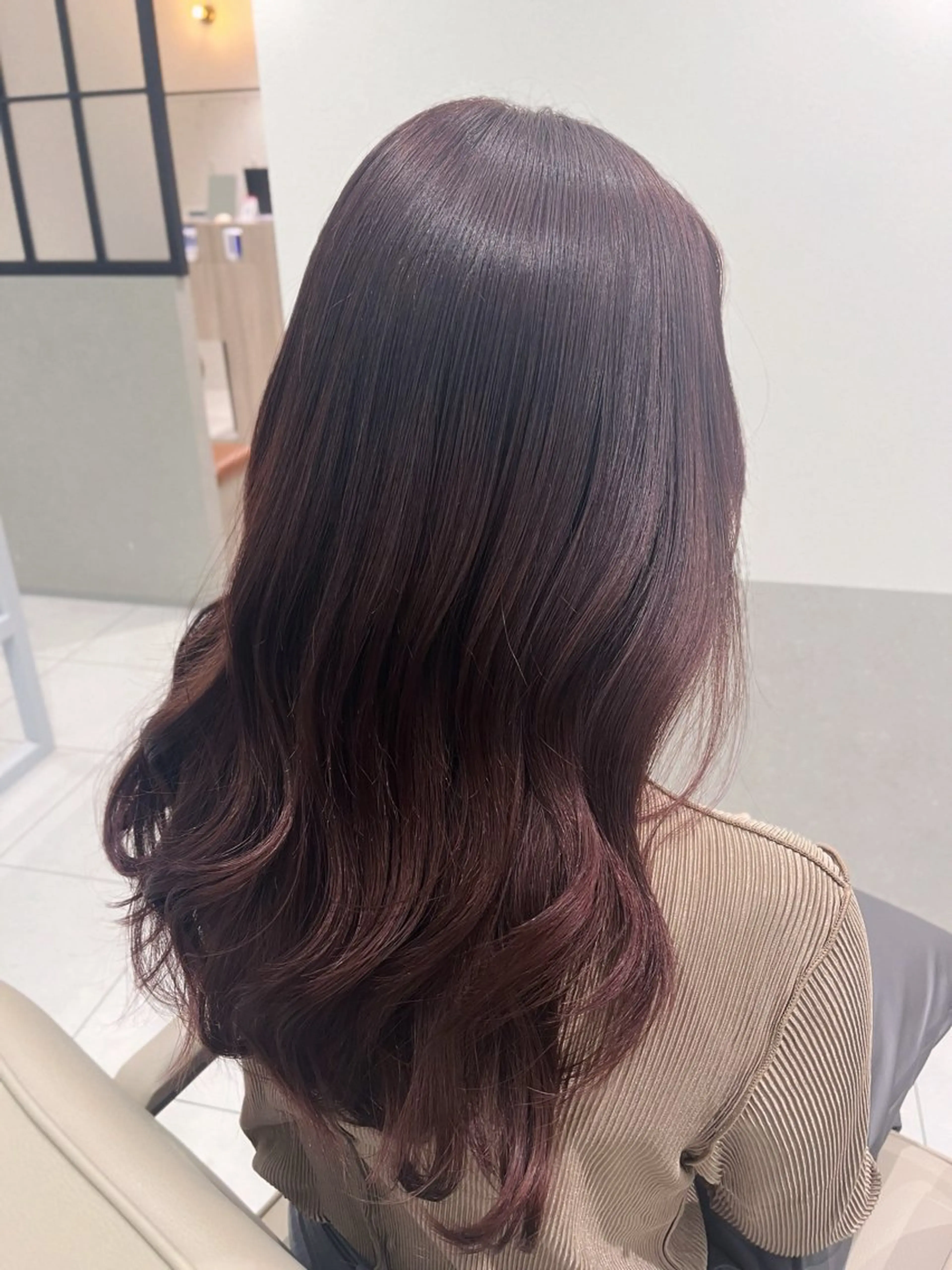 ロング カラー ピンクカラー バイオレットカラー Eleanor 池袋 🧸Madoka🧸のヘアスタイル
