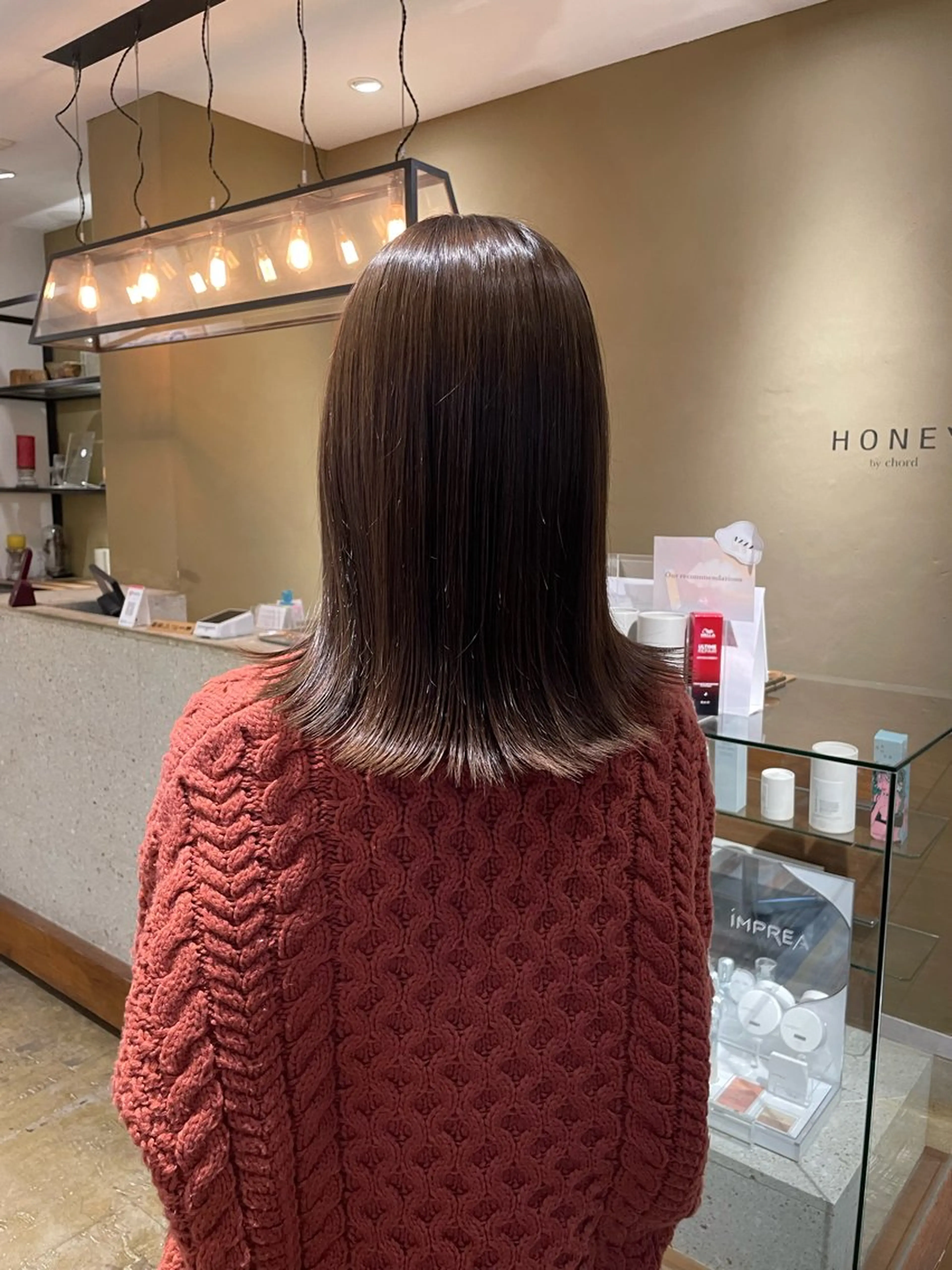 ミディアム カラー 𝒚𝒖-𝒓𝒊 ⸝⋆艶color🌙のヘアスタイル