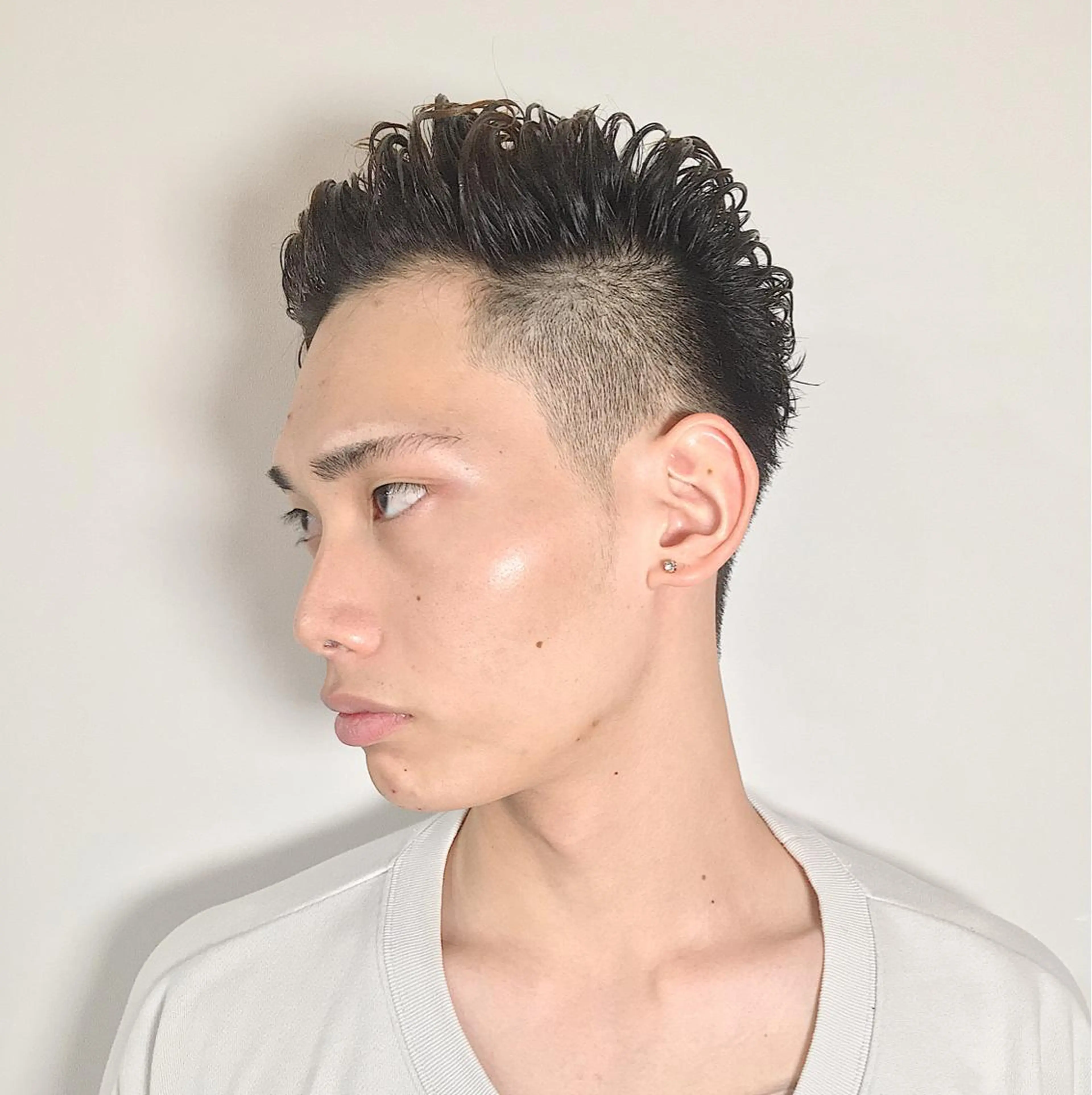 パーマ メンズ フェードカット メンズパーマ メンズサロン rootのヘアスタイル