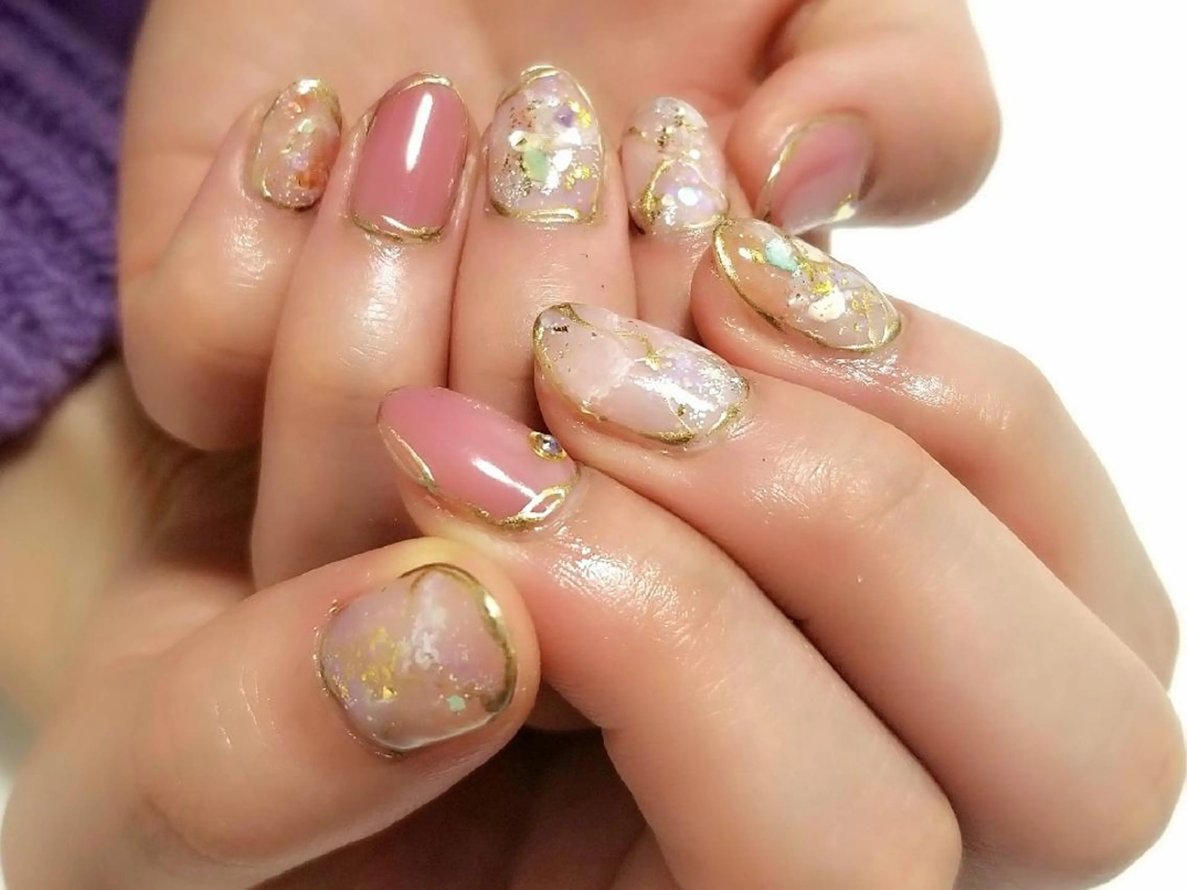 ネイル 大理石ネイル(マーブル) nail salon ipuniのネイルデザイン
