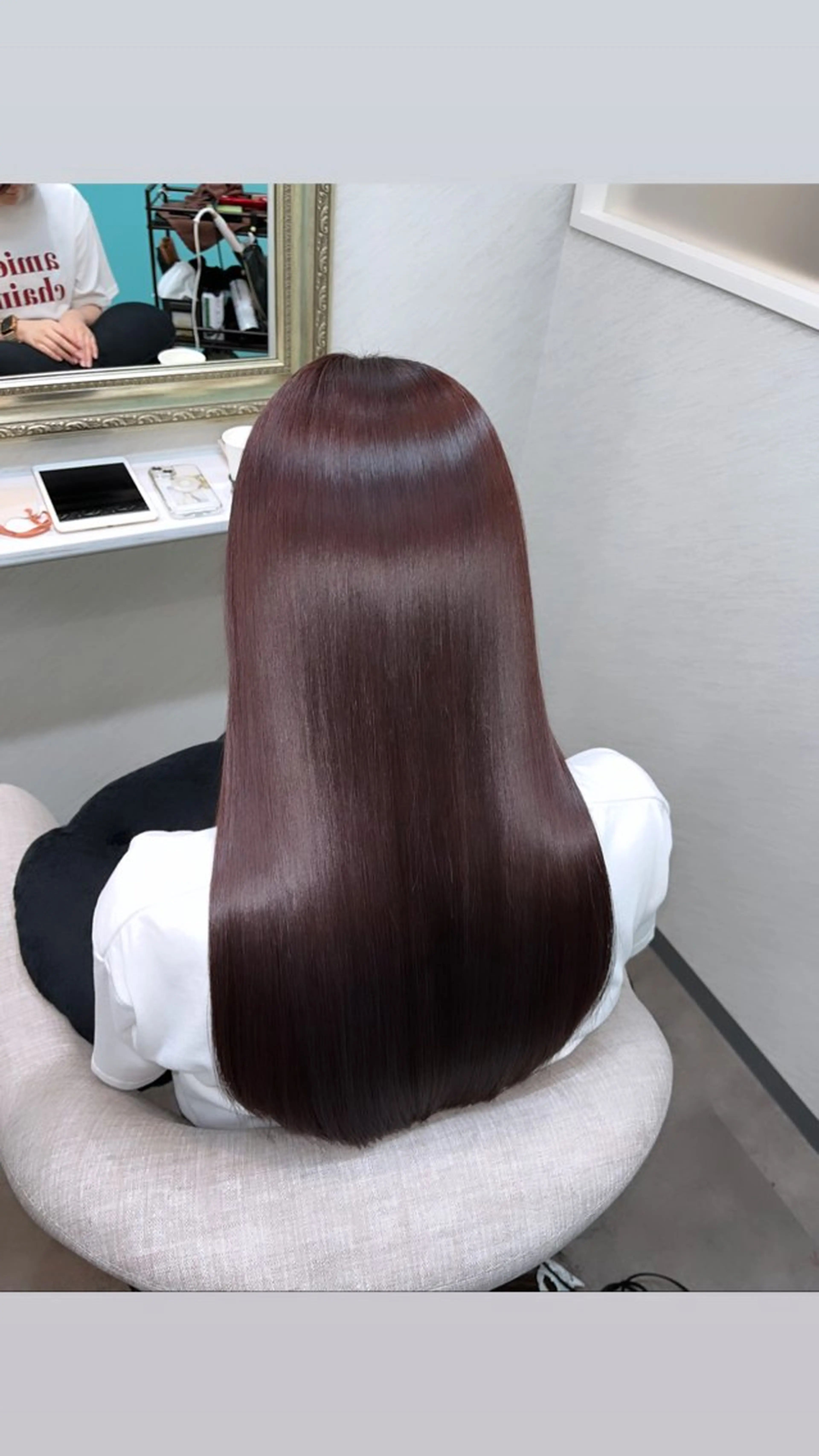 ロング カラー アクアカラー 髪質改善 ロング 縮毛矯正 トリートメント seta新宿所属・髪質改善/縮毛矯正 芹沢のヘアスタイル