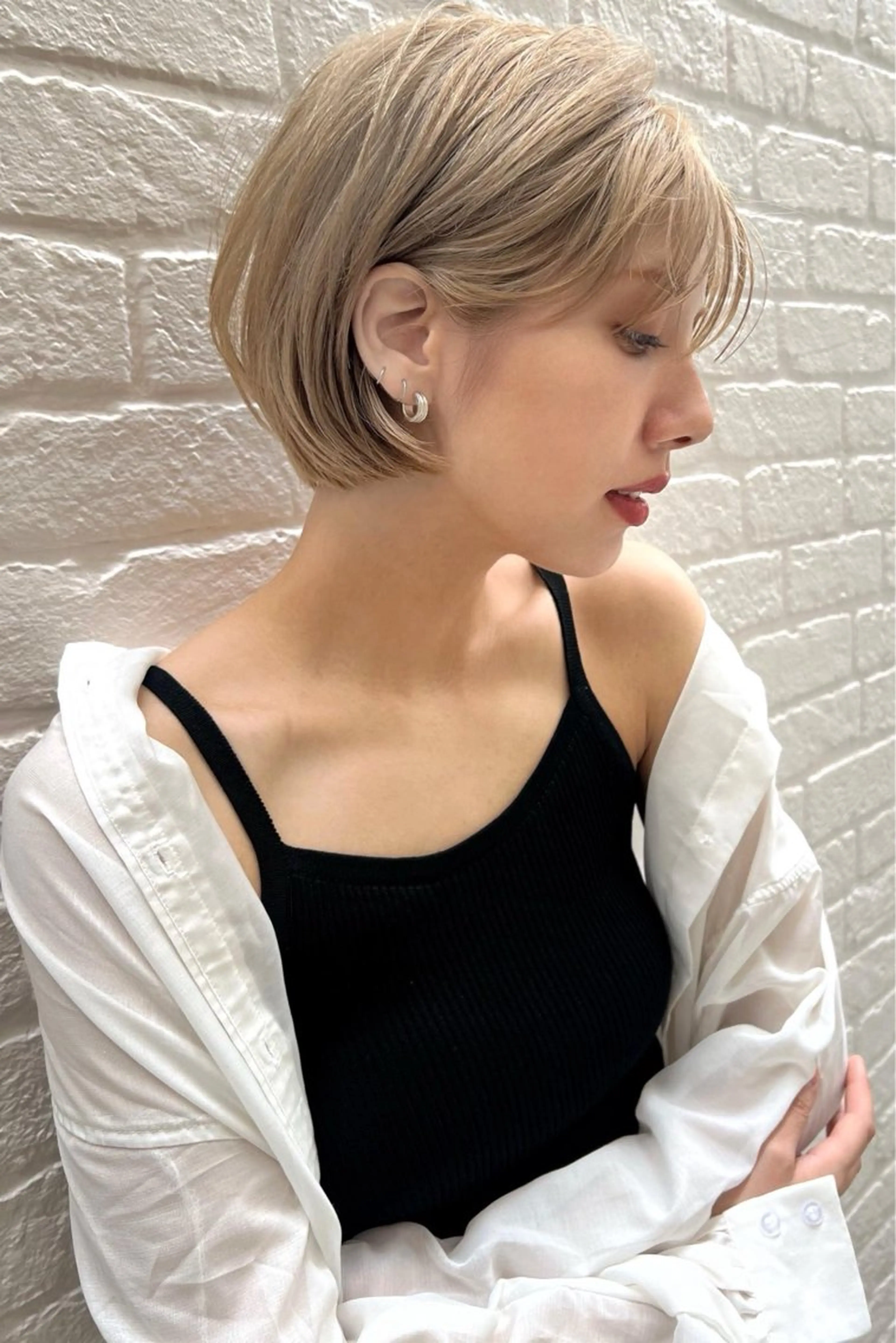 ショート rioカットカラー ♡韓国レイヤーのヘアスタイル