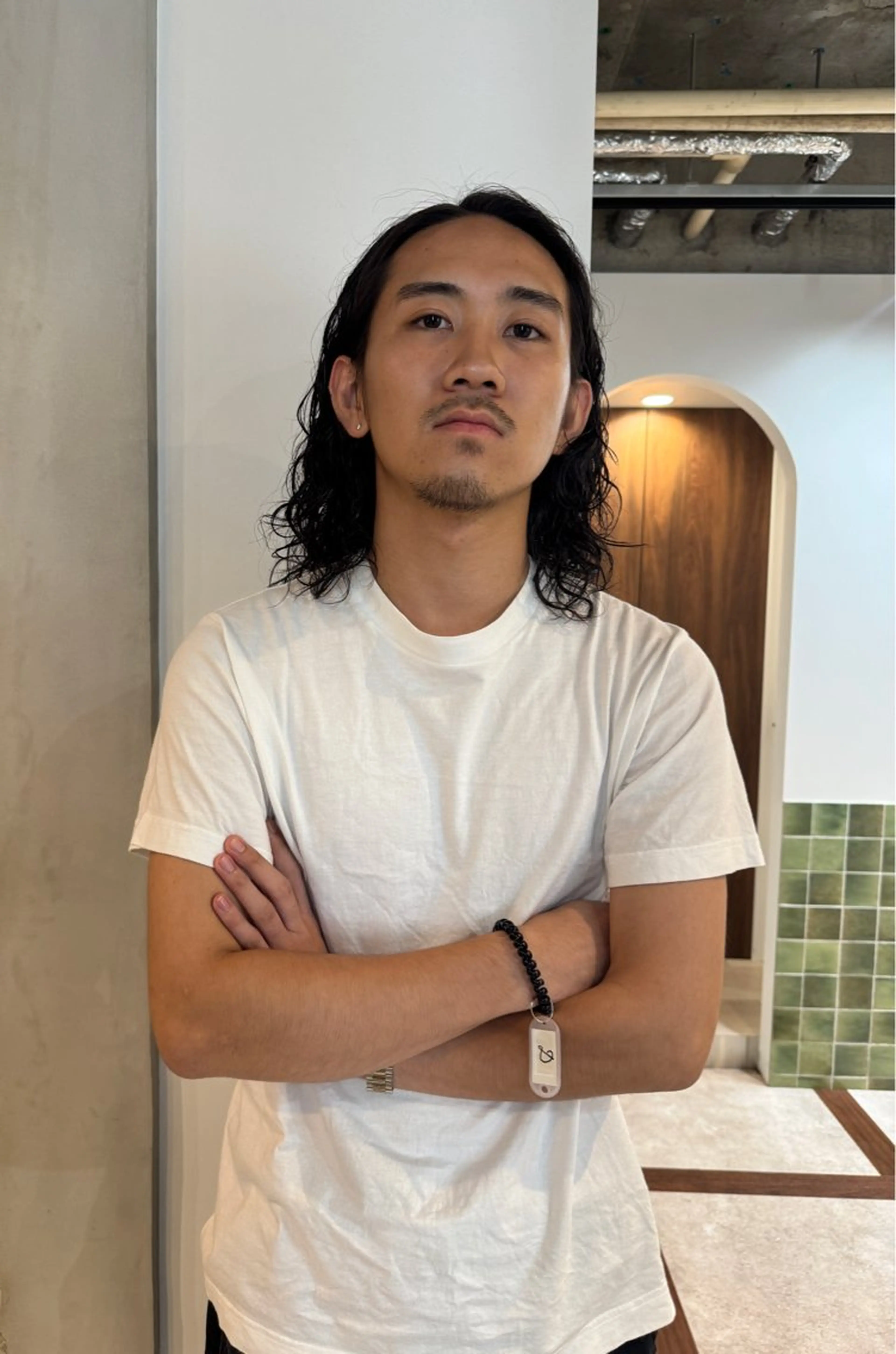 セミロング パーマ メンズ 🫧カットモデル募 集中🫧momokaのヘアスタイル