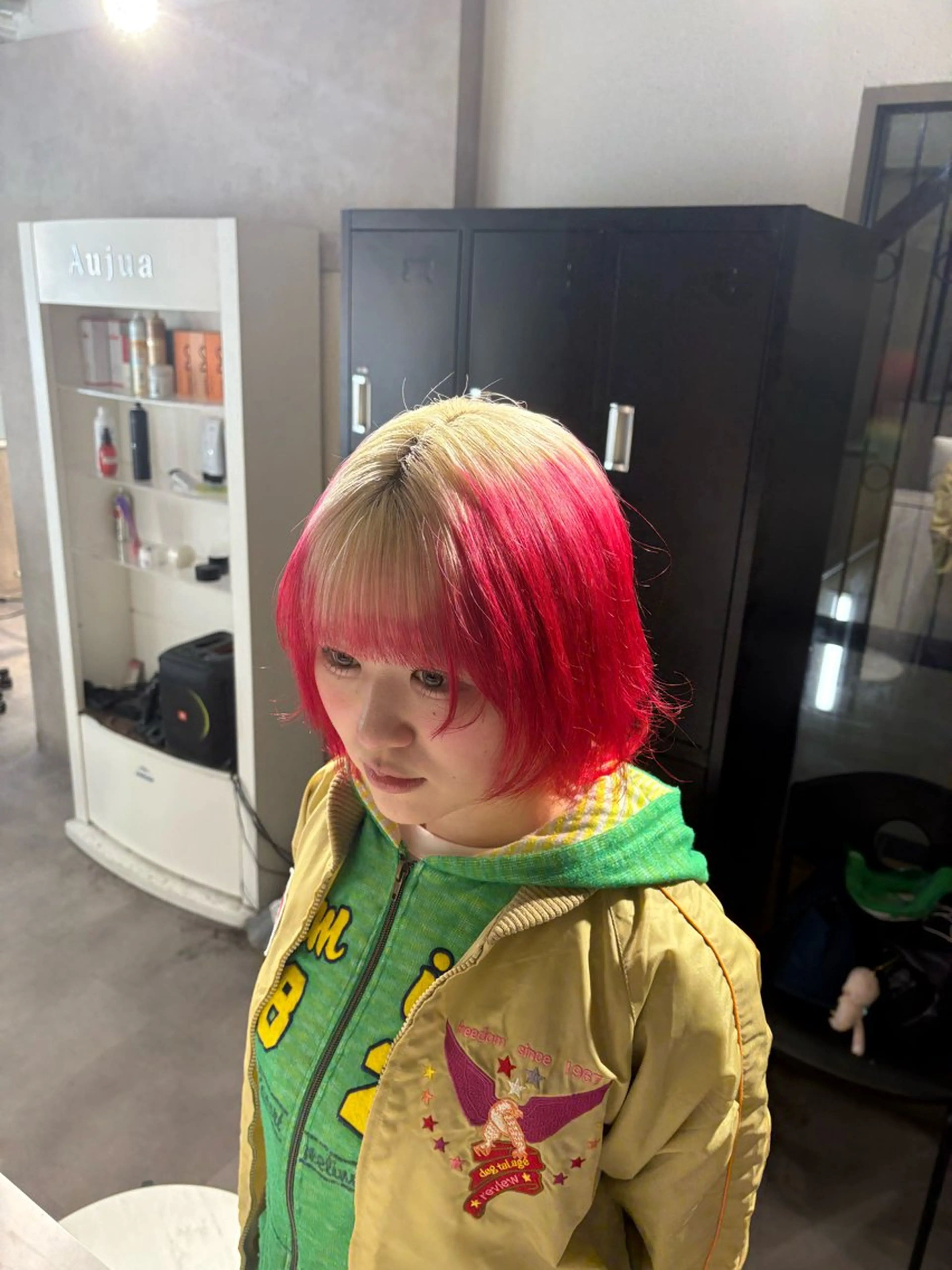 カラー ヘアカラー ヘアセット Seleneコウキ ブリーチ/ハイトーンのヘアスタイル